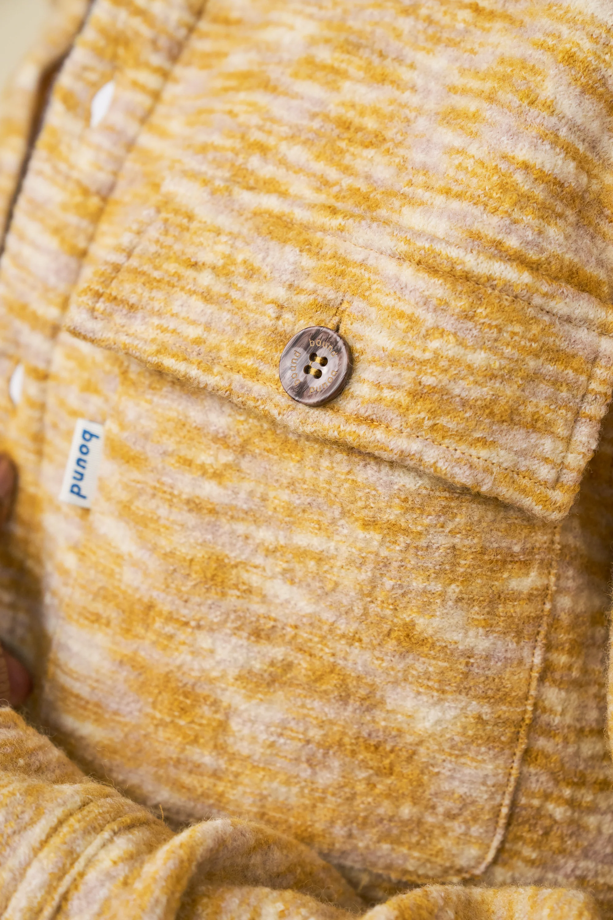 MARBLE WOOL OVERSHIRT - MUSTARD - Image 7