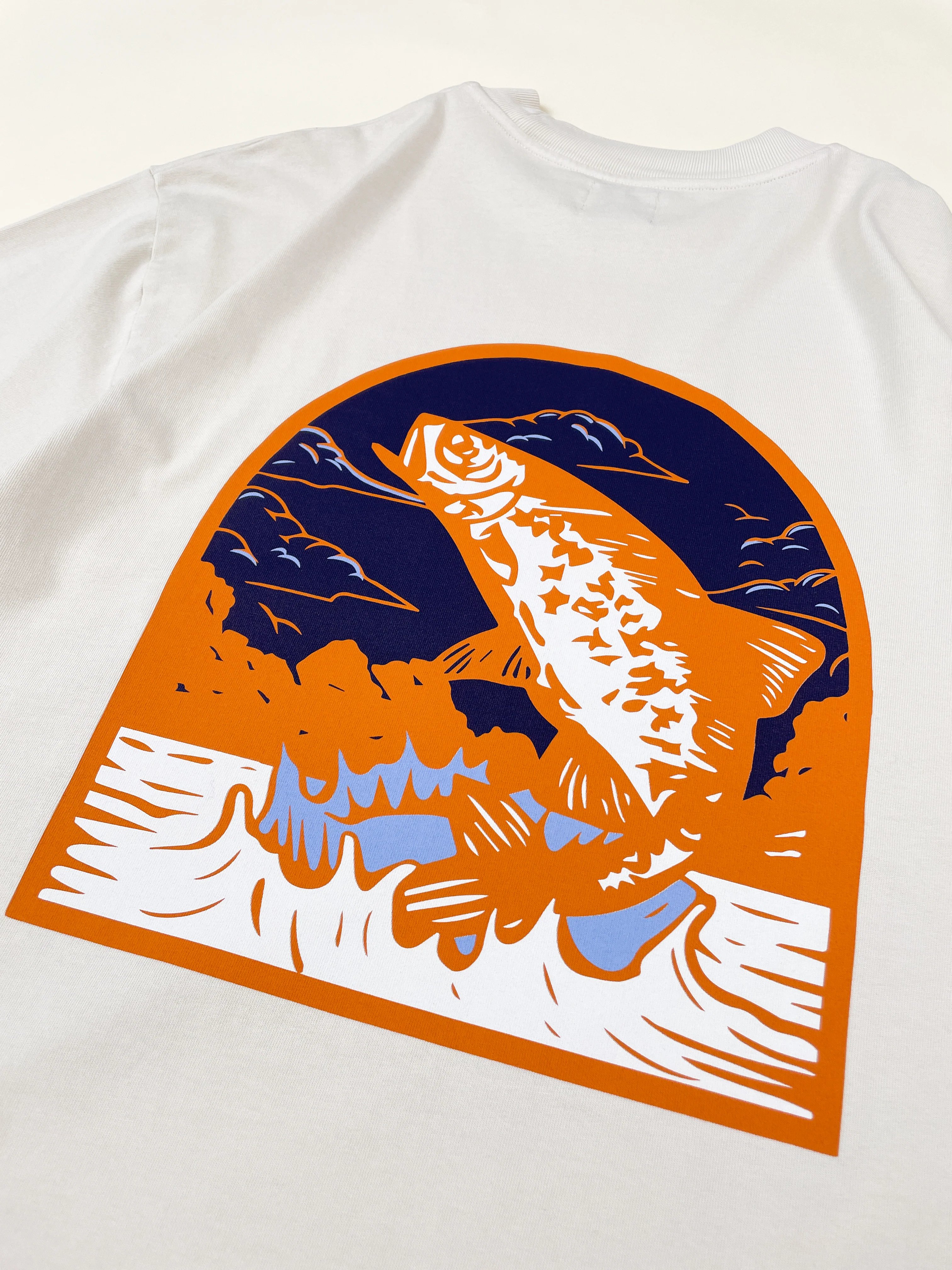 MARINA ANGLING TEE - SAND - Image 9