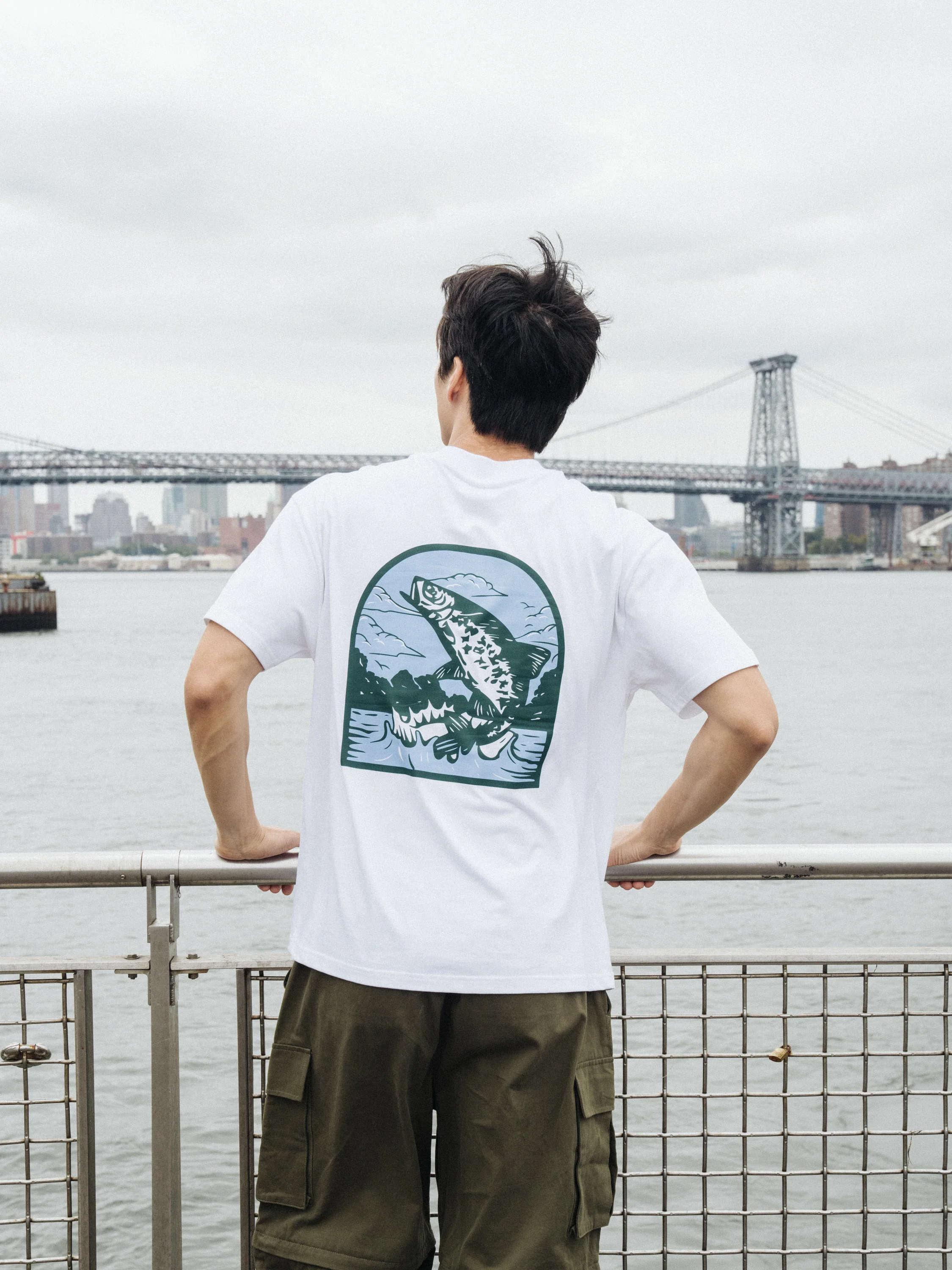 MARINA ANGLING TEE - WHITE - Image 3