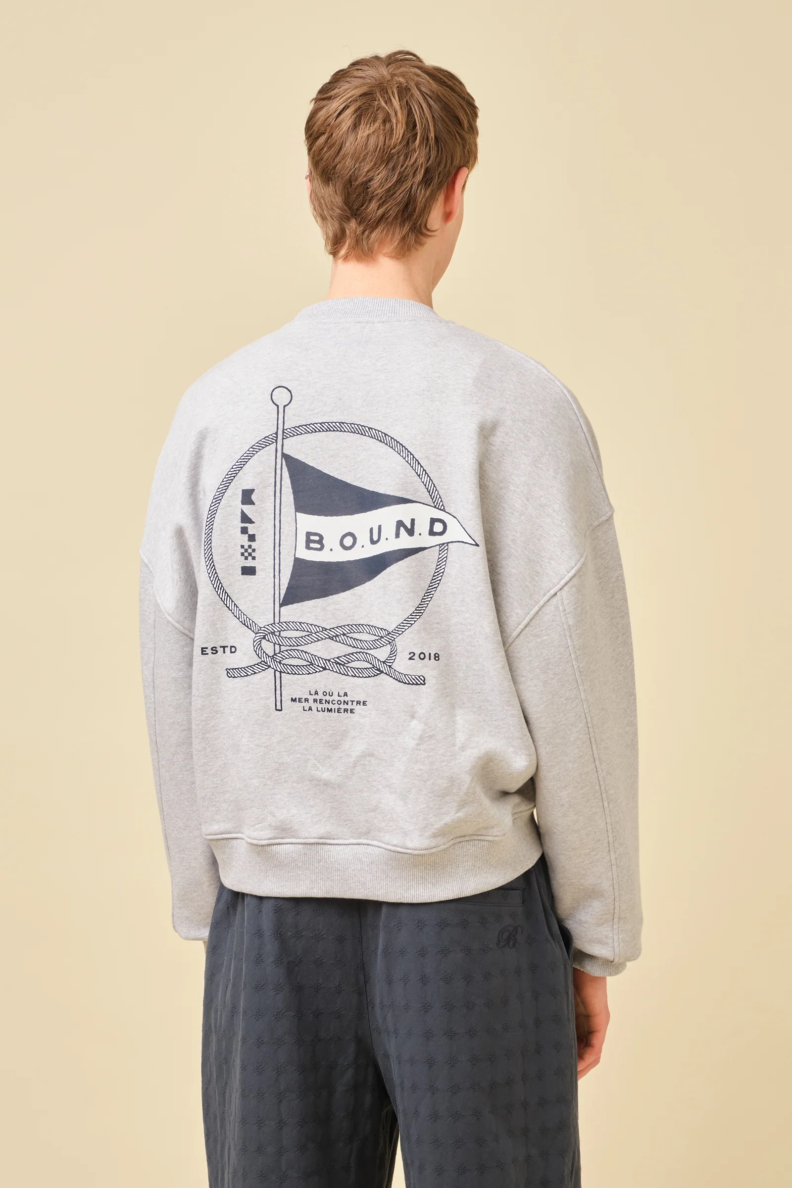 MARINE SWEATER - HEATHER MARL GREY