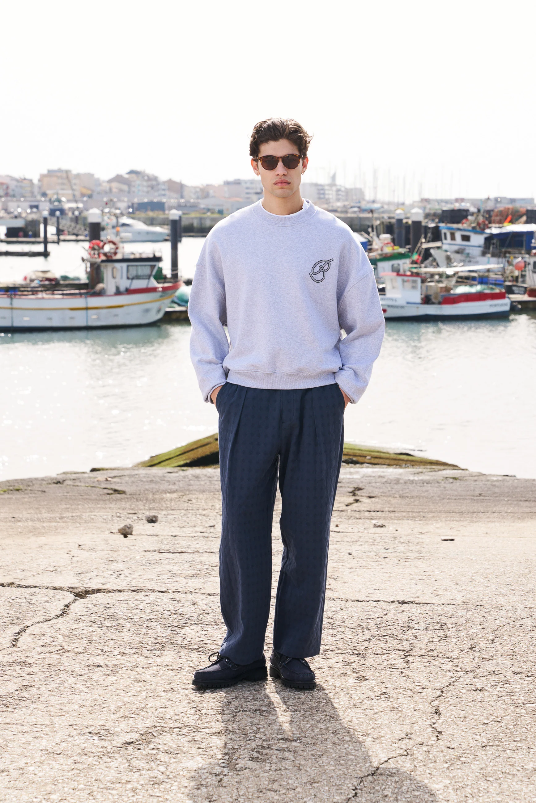 MARINE SWEATER - HEATHER MARL GREY - Image 3