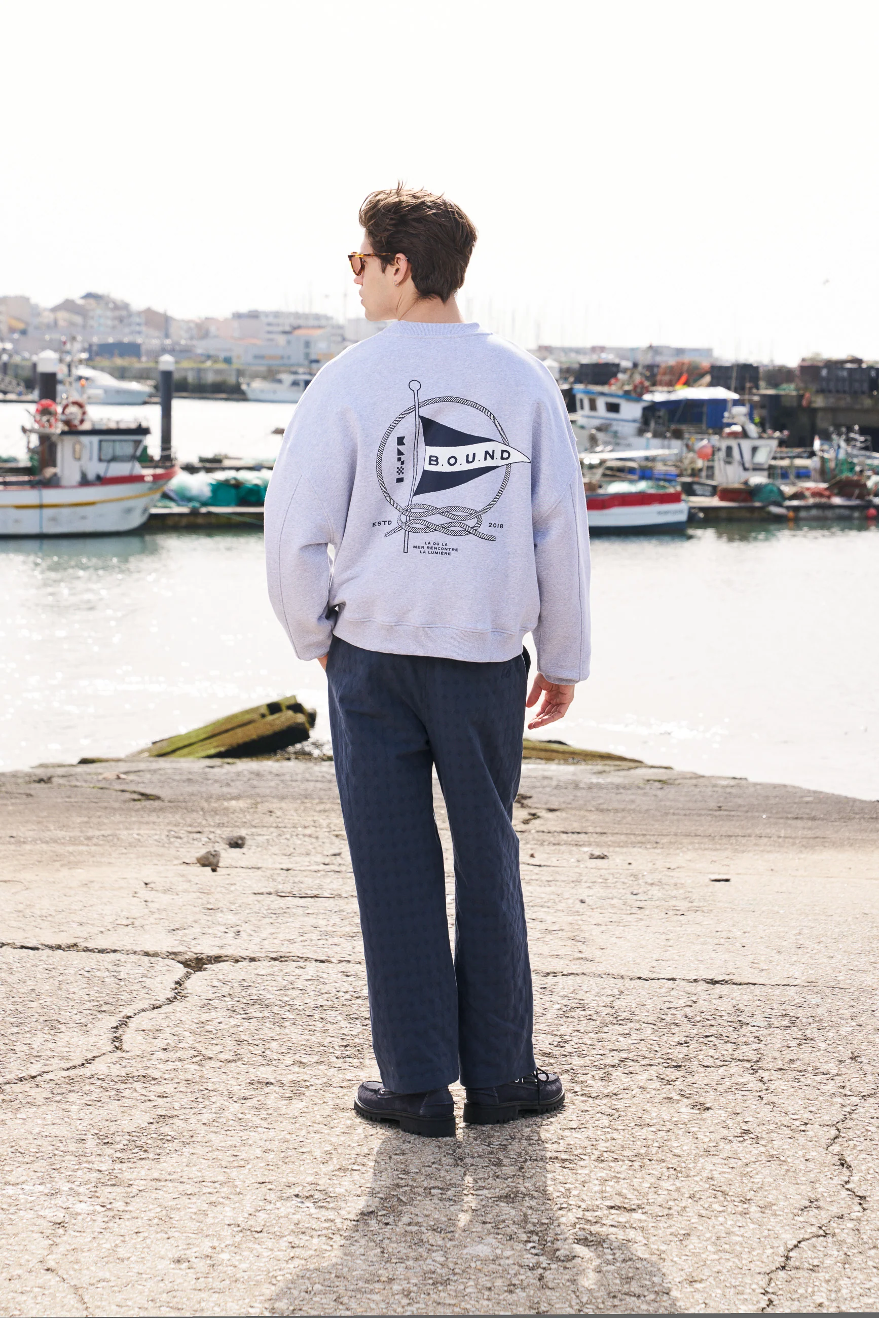 MARINE SWEATER - HEATHER MARL GREY - Image 4