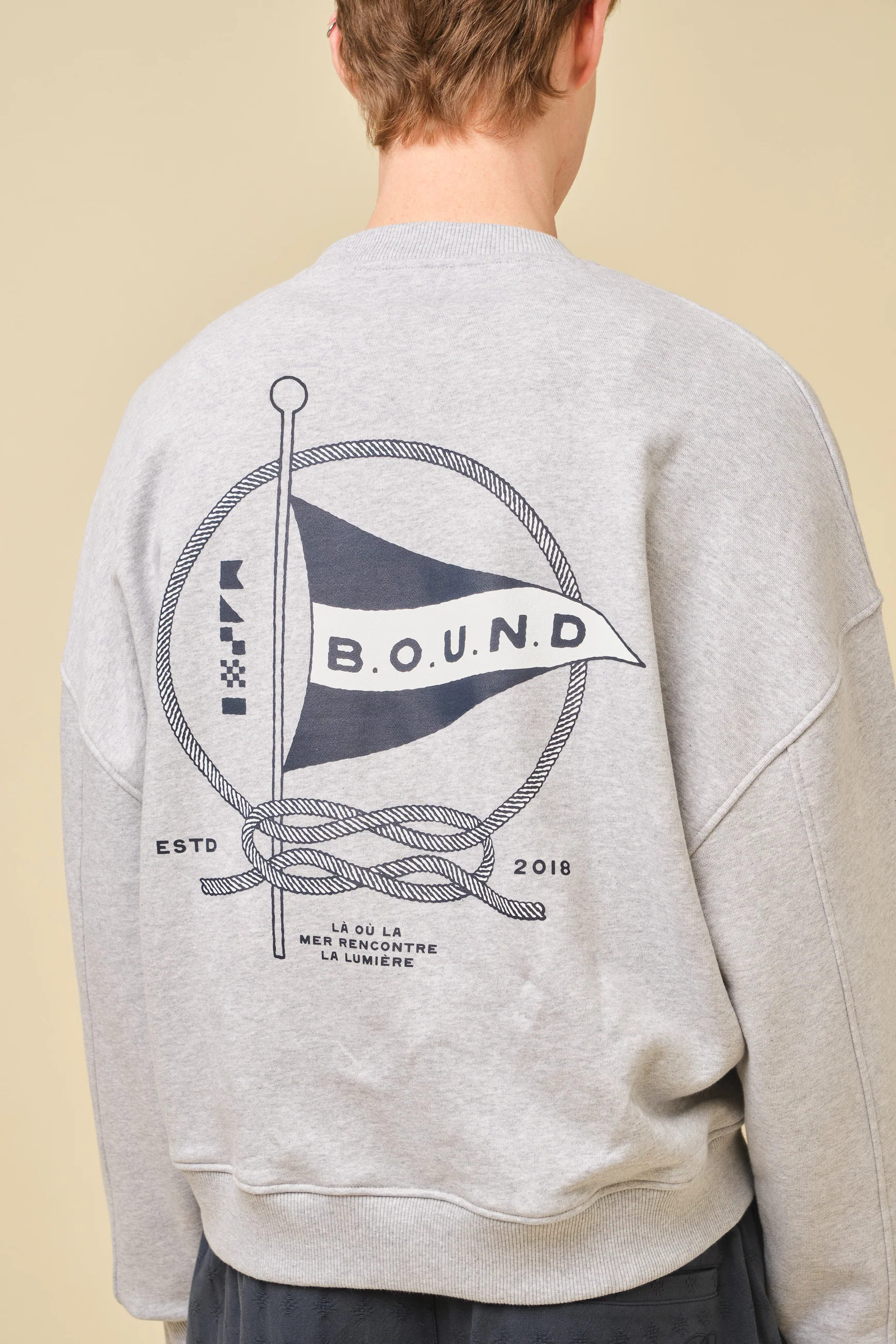 MARINE SWEATER - HEATHER MARL GREY - Image 5