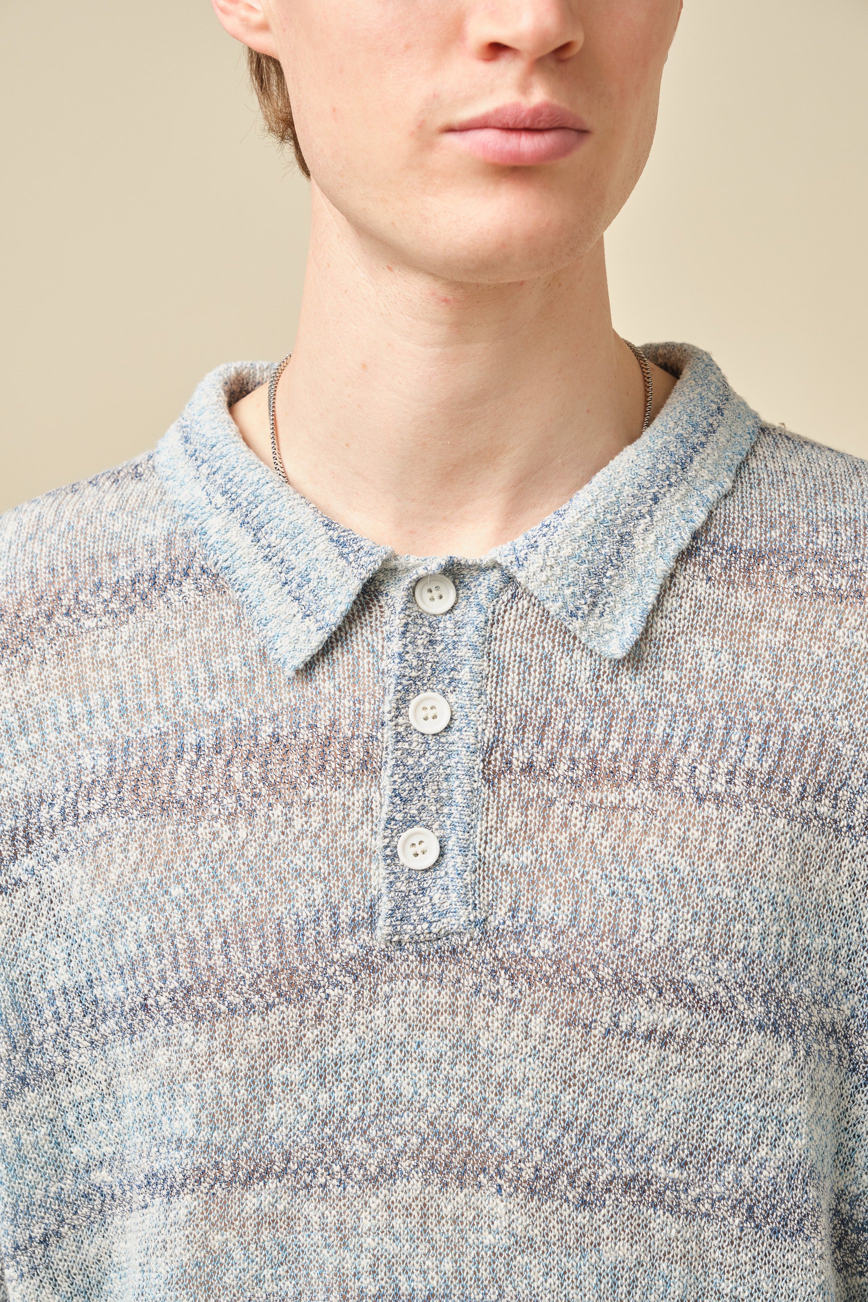 MARINE TEXTURED KNIT POLO - Image 3