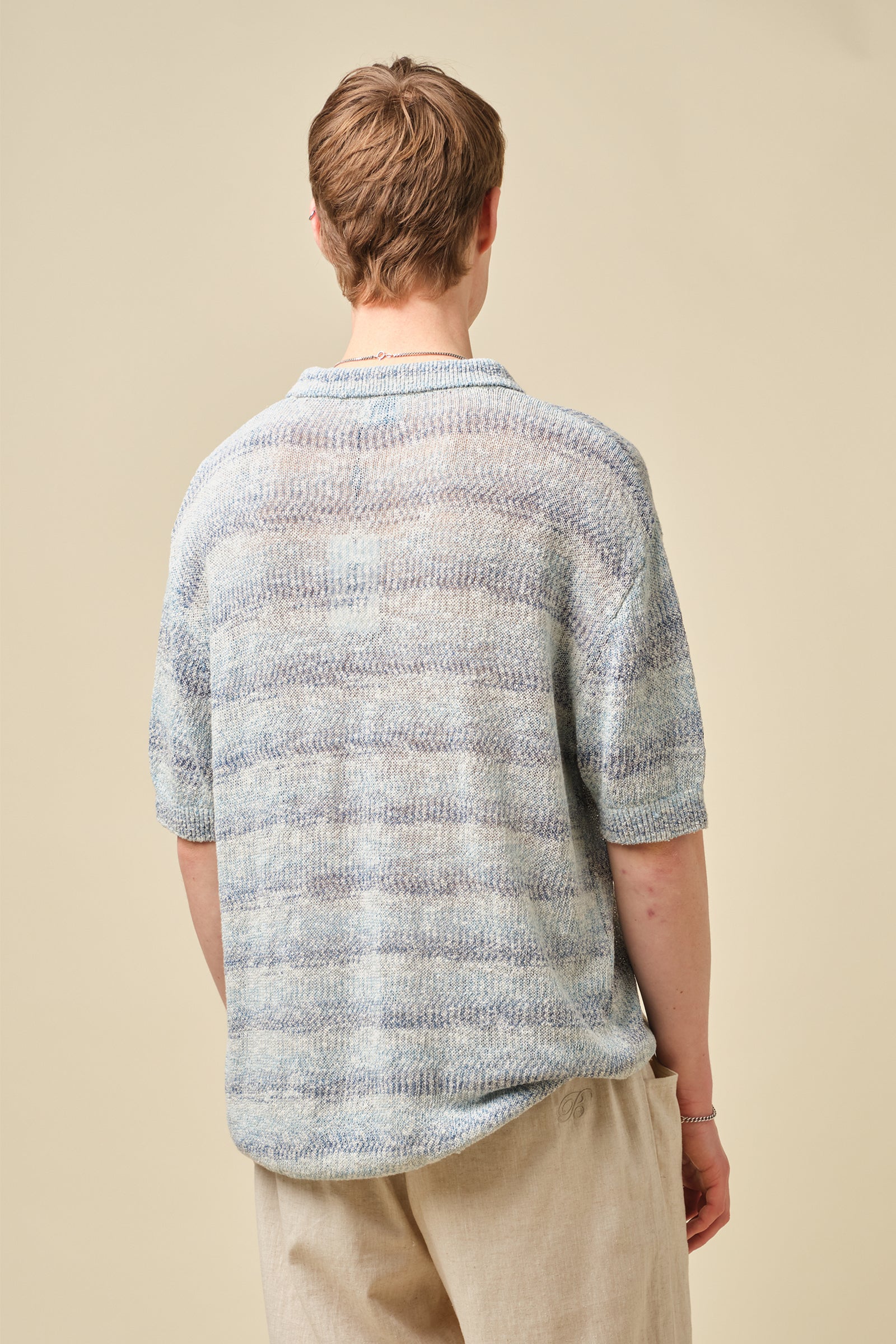 MARINE TEXTURED KNIT POLO - Image 4