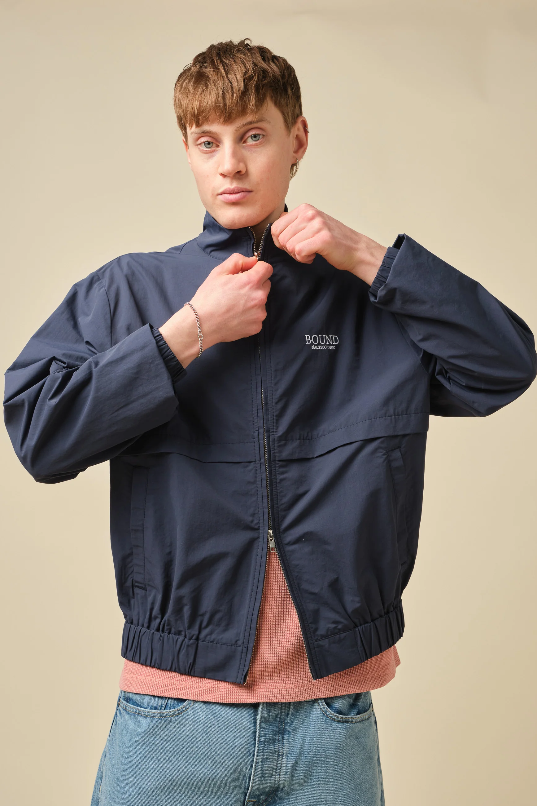 MARINE TRACK JACKET - NAVY - Image 7