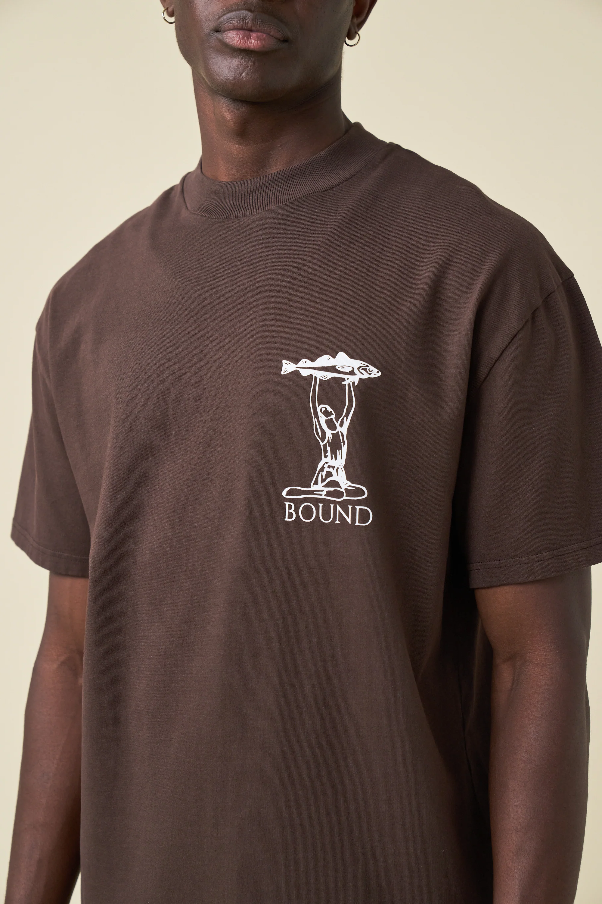 MARISSA ANGLING TEE - BROWN - Image 5