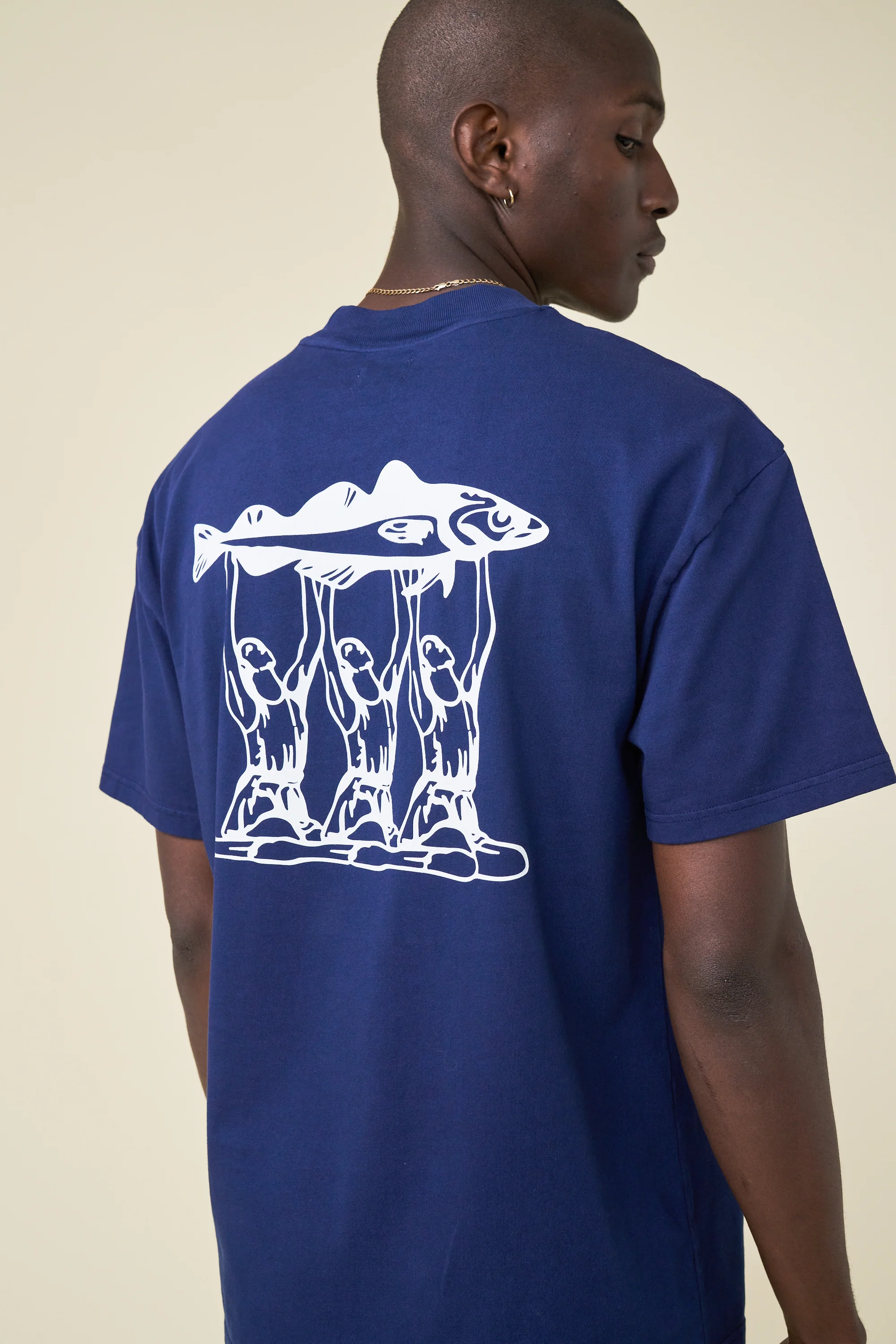 MARISSA ANGLING TEE - NAVY - Image 5