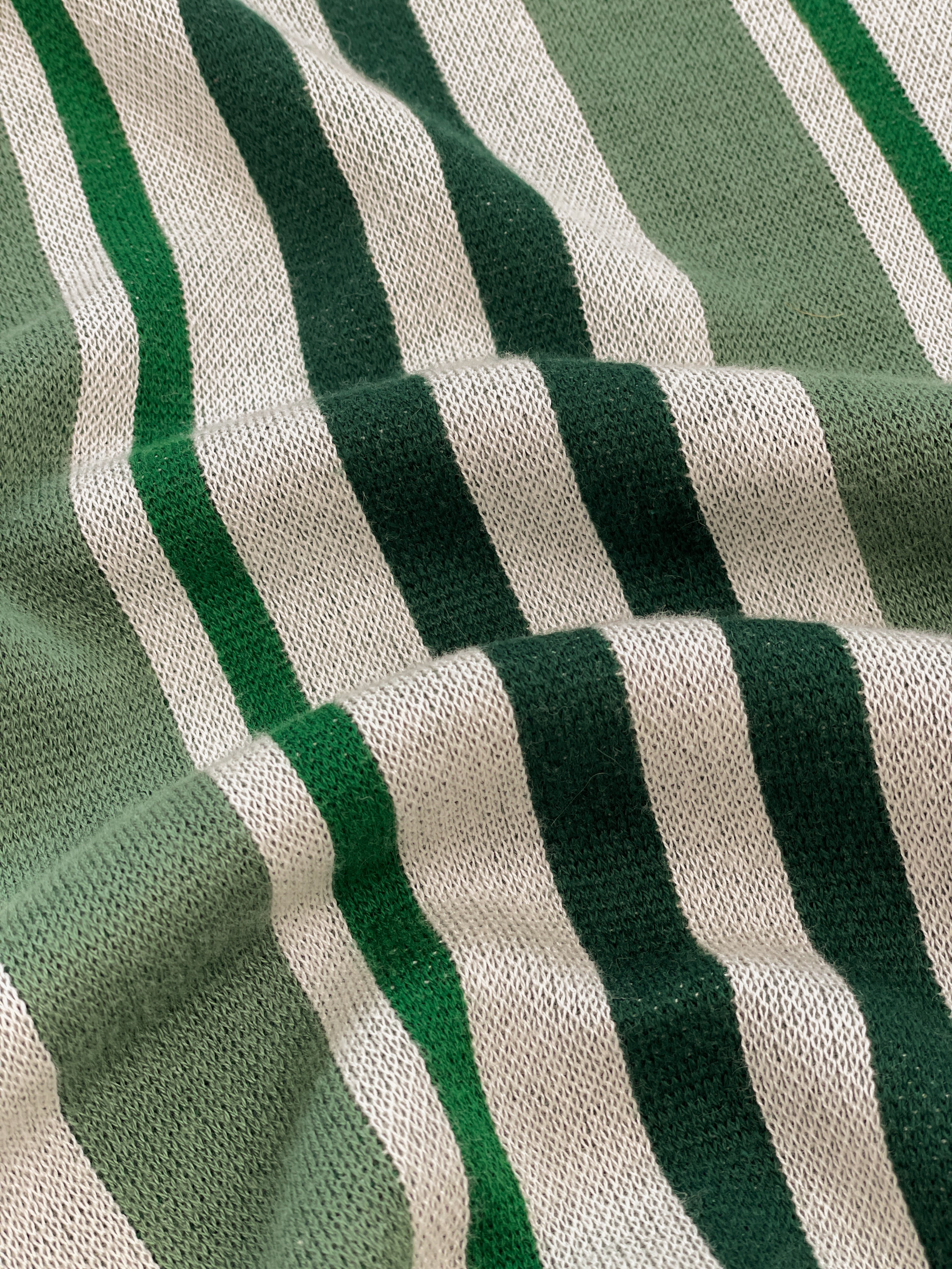 MARTINET GREEN STRIPE KNIT POLO - Image 7