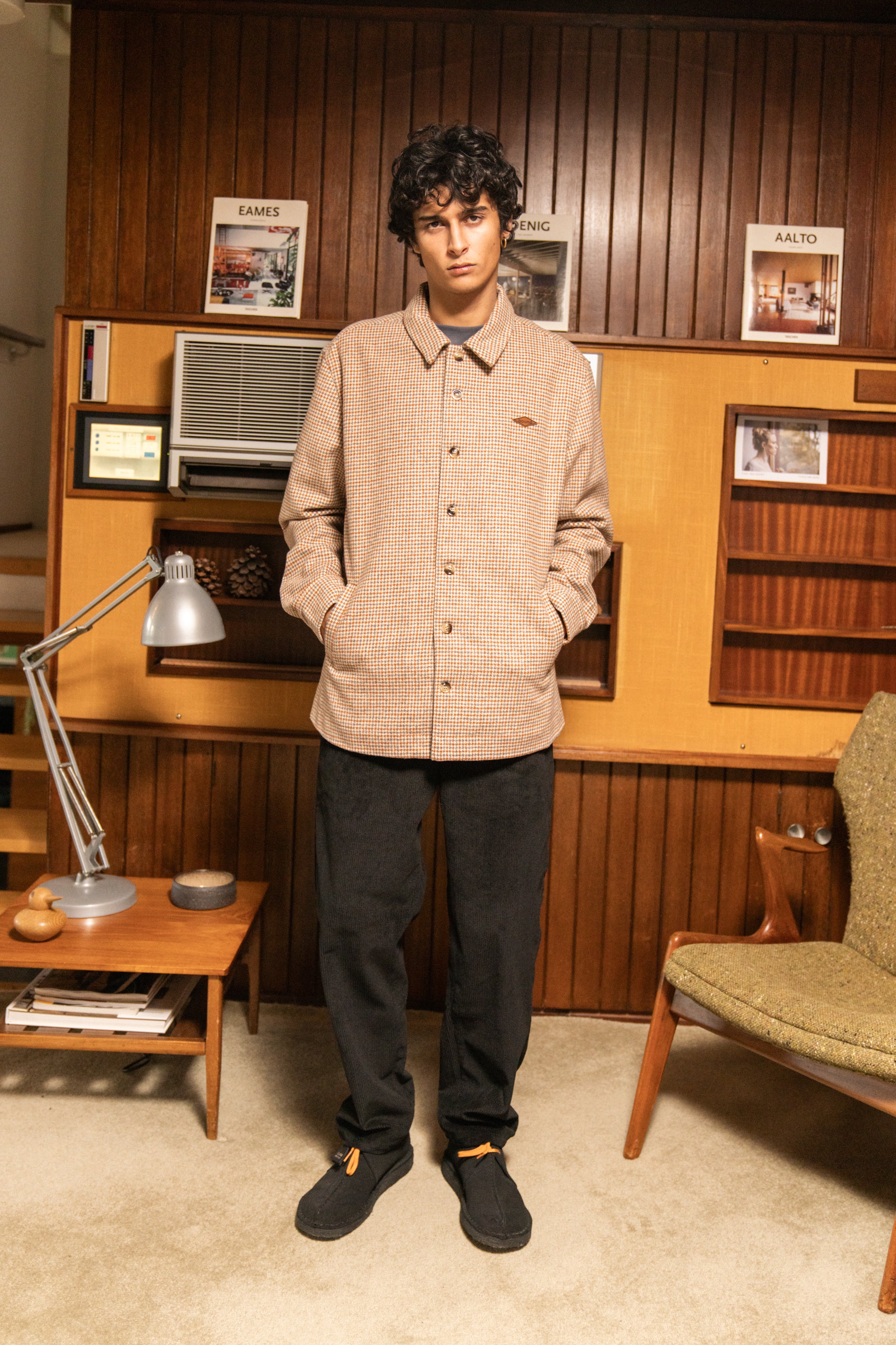 MAXIM DOGTOOTH WOOL COACH JACKET - Image 9