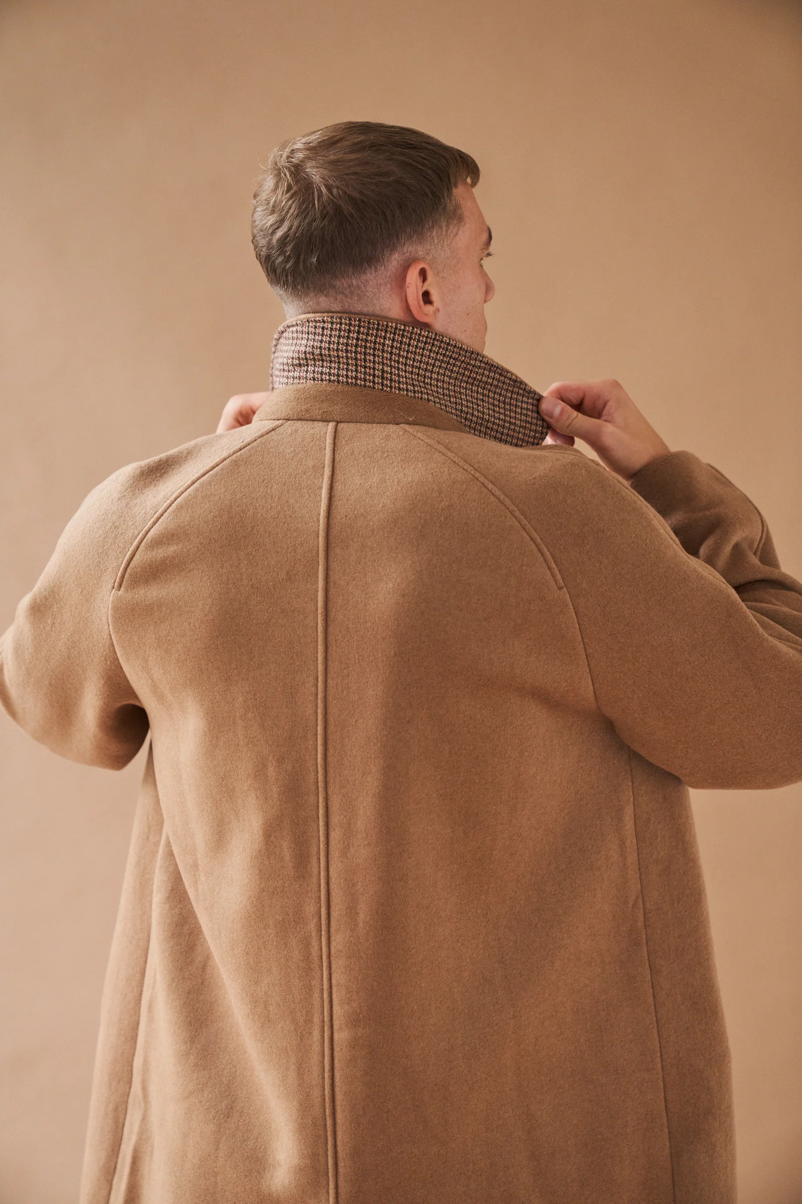 MAXWELL OVERSIZED WOOL TRENCH COAT - CAMEL - Image 3