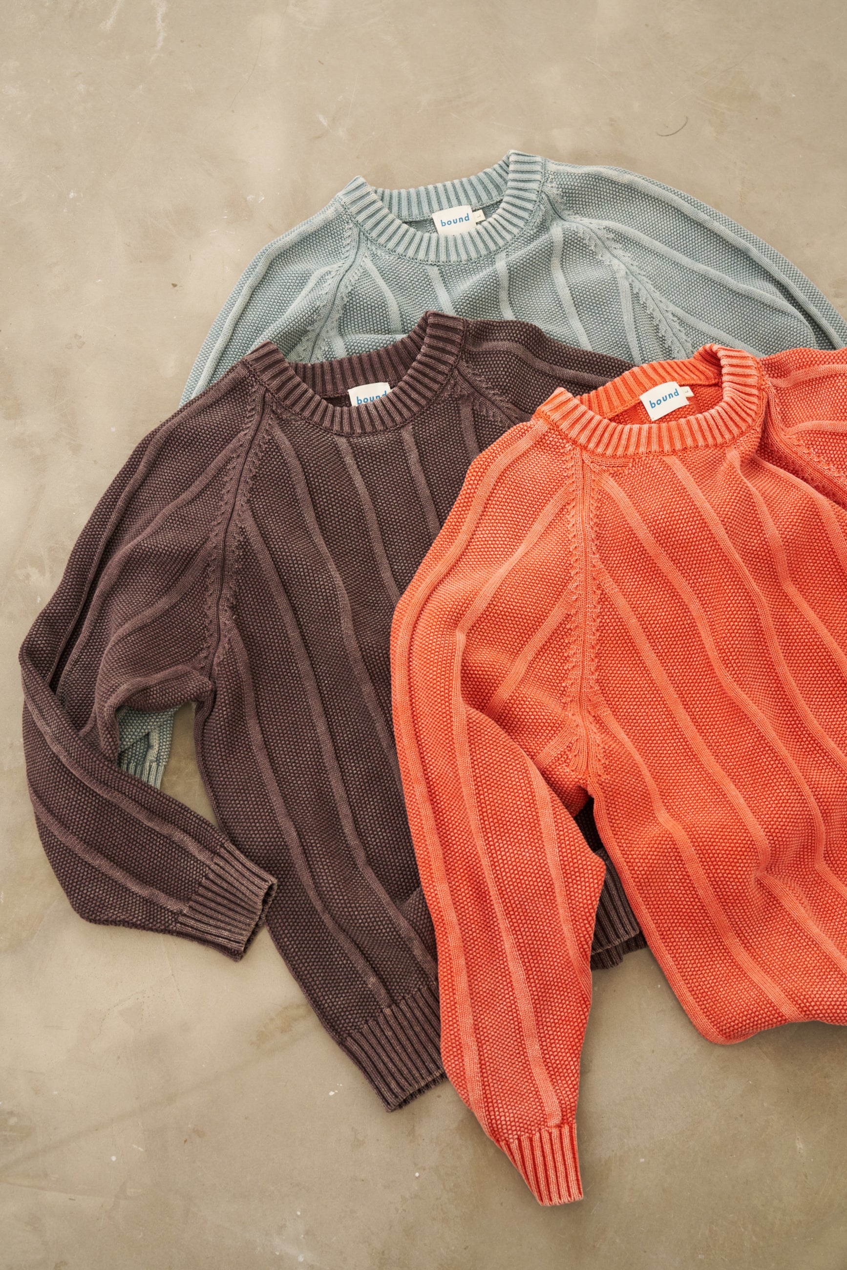 MELVIN WASHED SWEATER - BRIGHT ORANGE - Image 10
