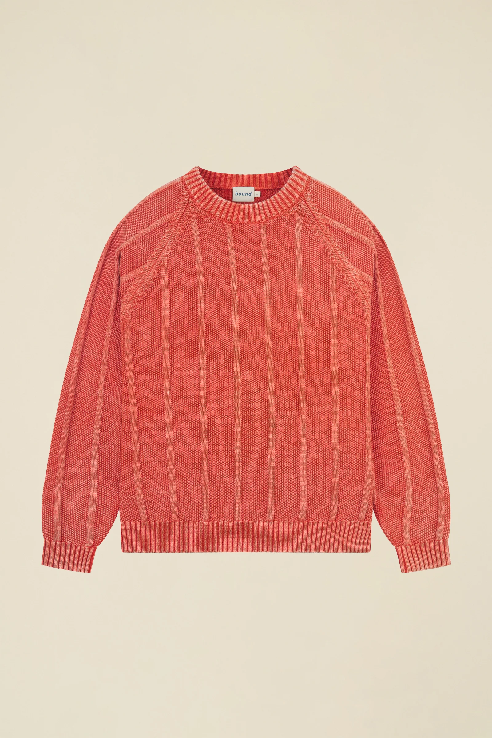MELVIN WASHED SWEATER - BRIGHT ORANGE - Image 11