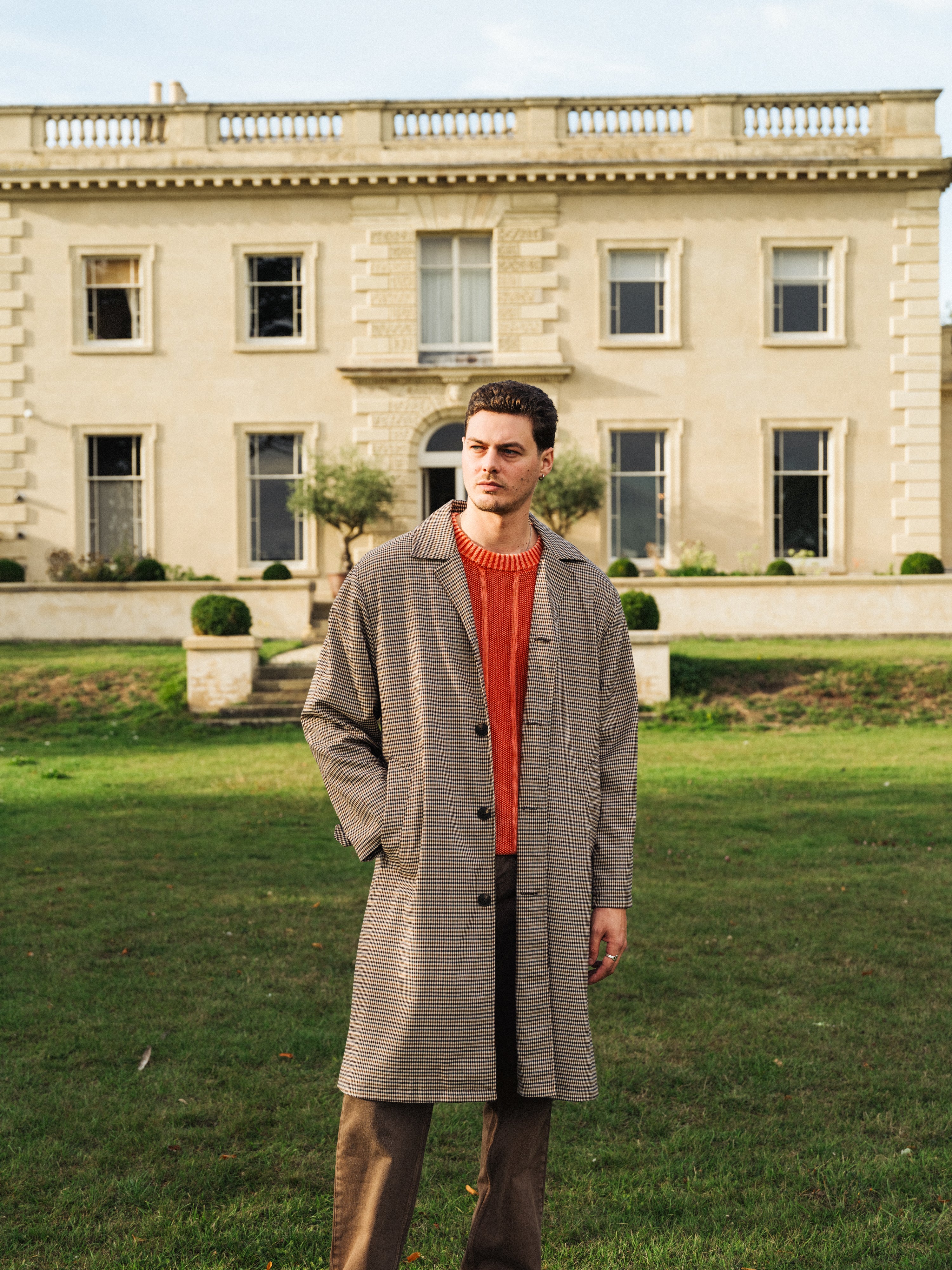 MELVIN WASHED SWEATER - BRIGHT ORANGE - Image 8