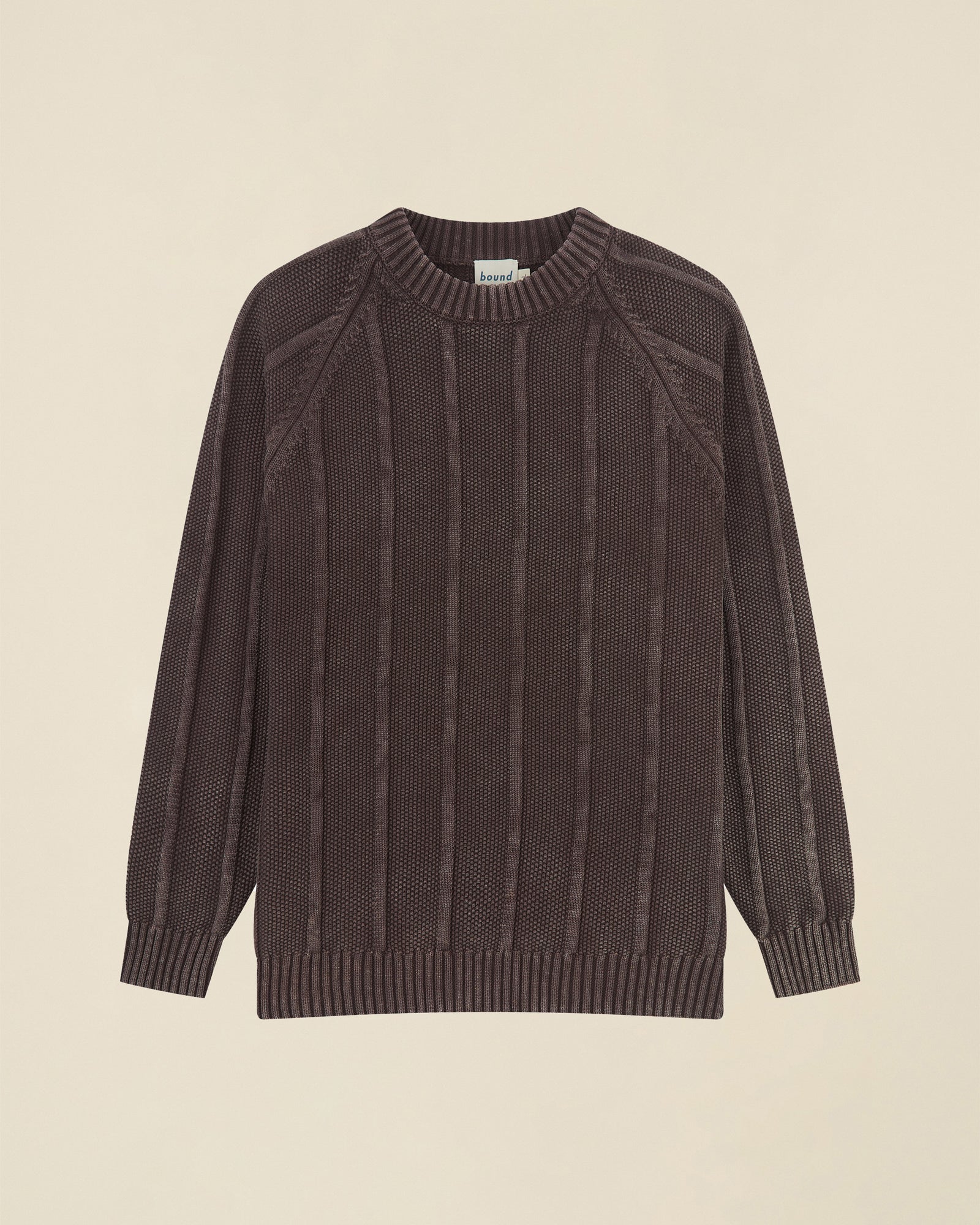 MELVIN WASHED SWEATER - BROWN - Image 9