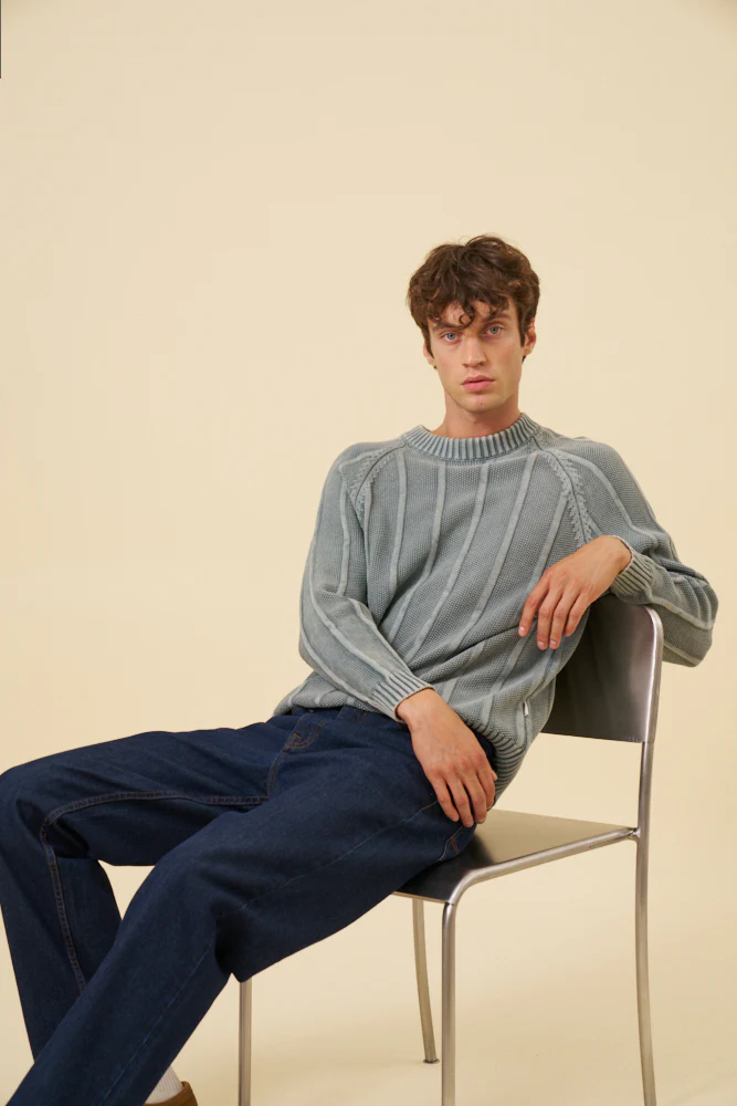 MELVIN WASHED SWEATER - JADE - Image 7