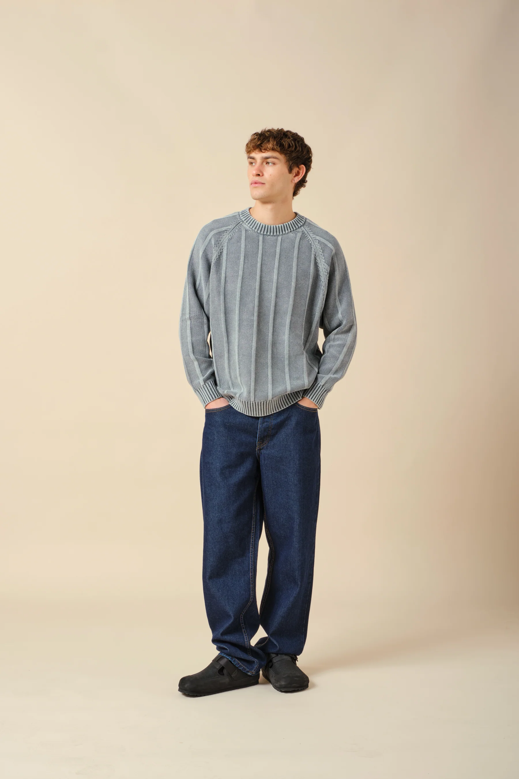 MELVIN WASHED SWEATER - JADE - Image 8