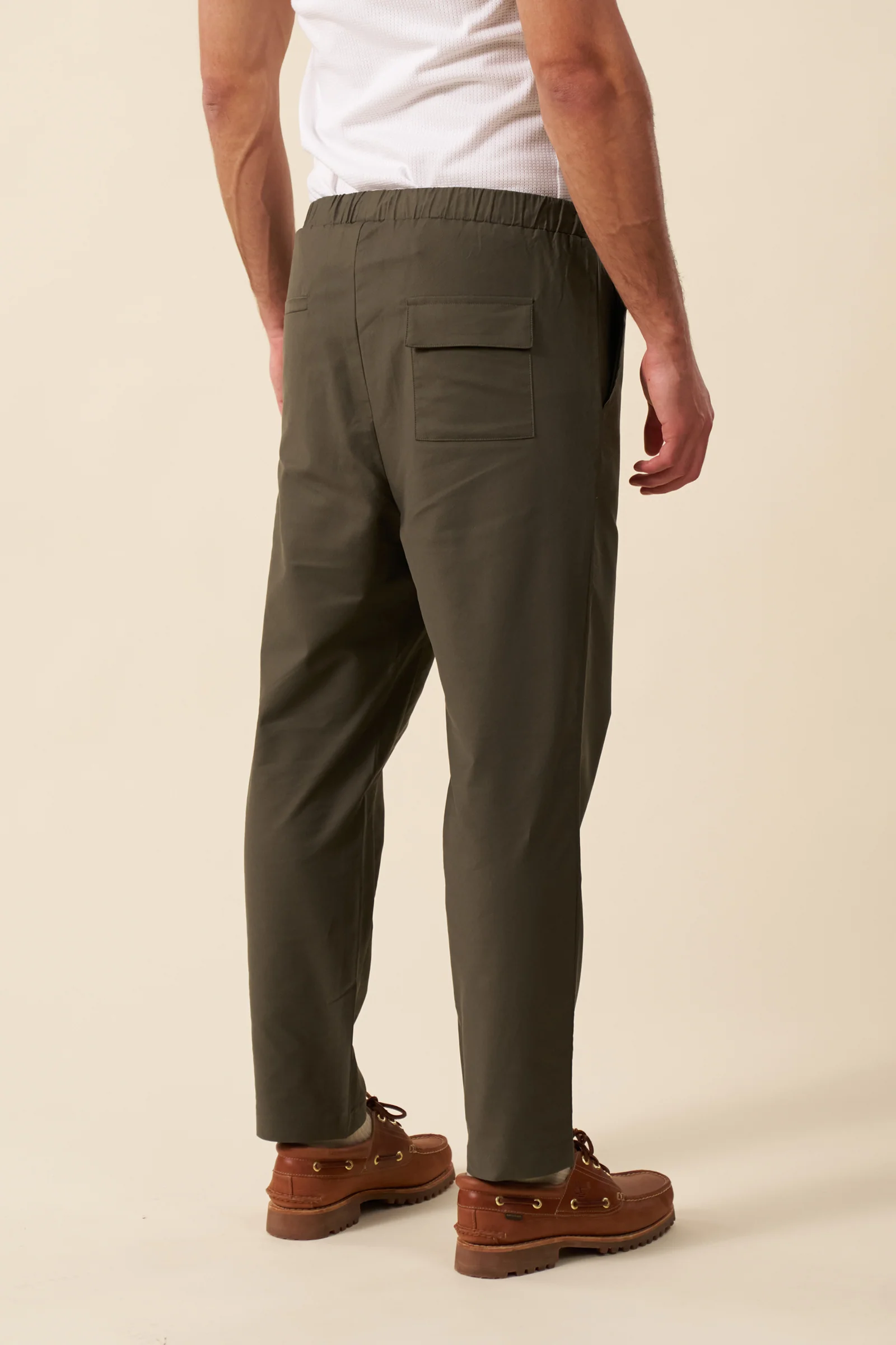 MICHAEL CASUAL TROUSER - ARMY GREEN - Image 4