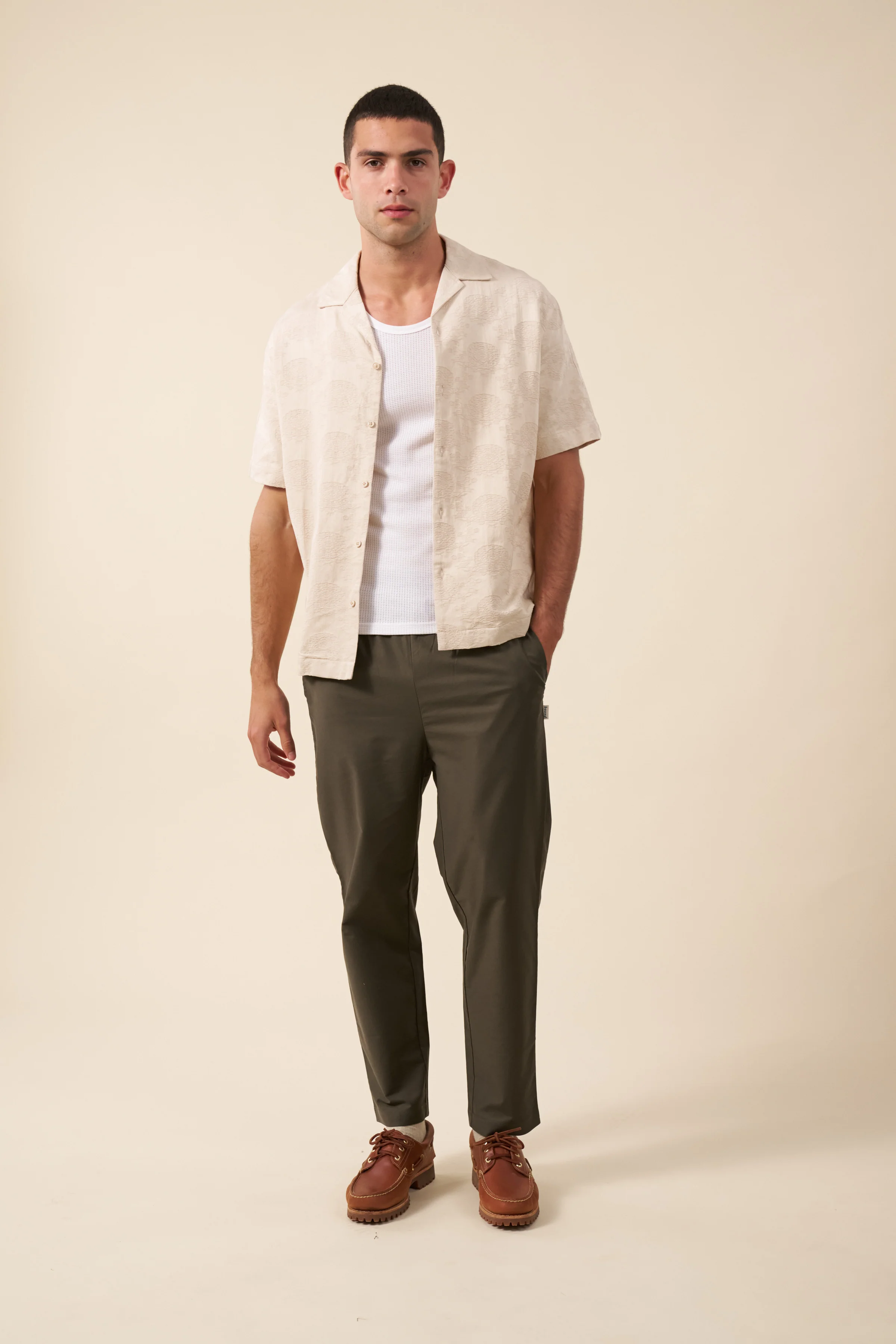 MICHAEL CASUAL TROUSER - ARMY GREEN - Image 7