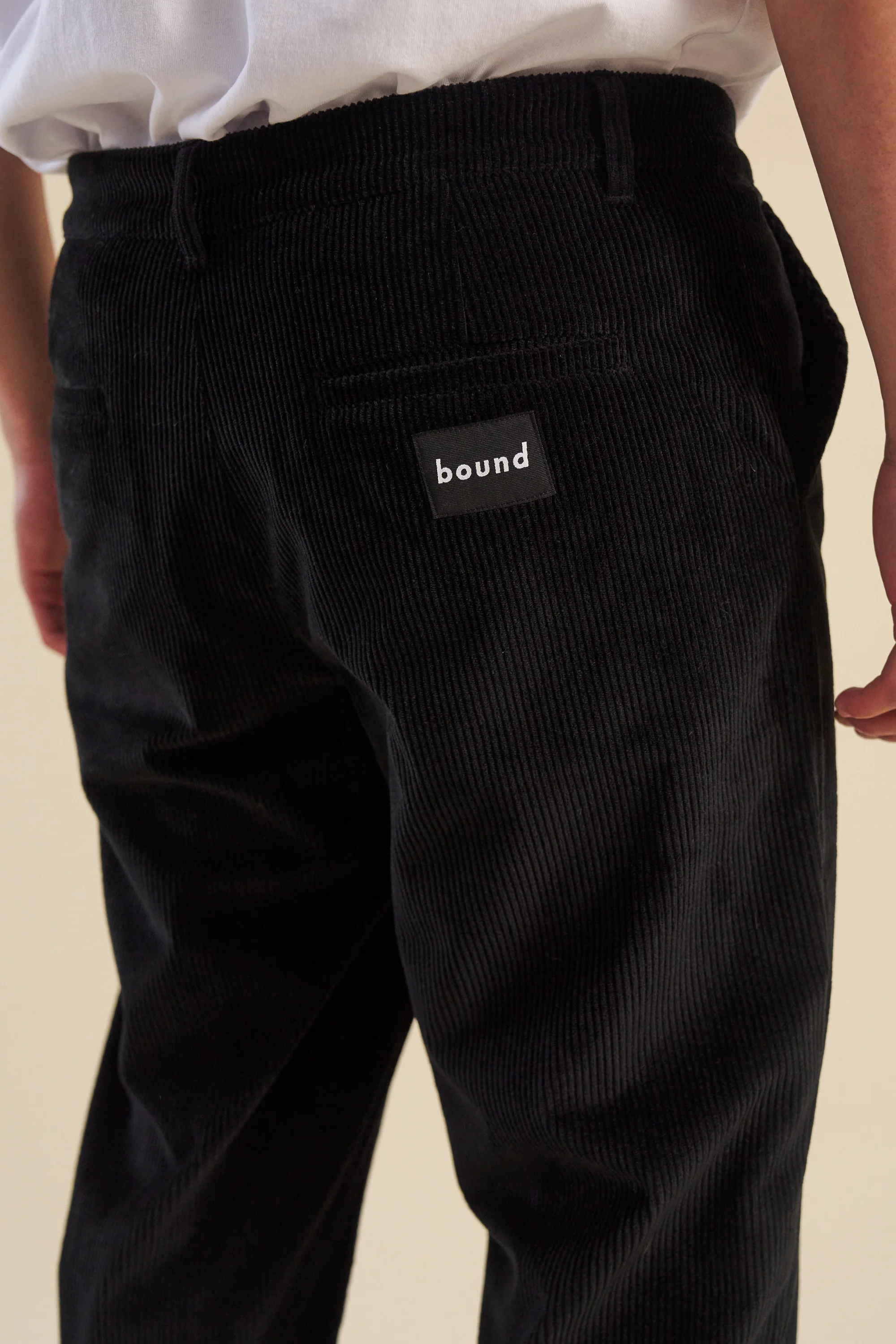 MIDNIGHT BLACK CORDUROY TROUSERS - Image 3