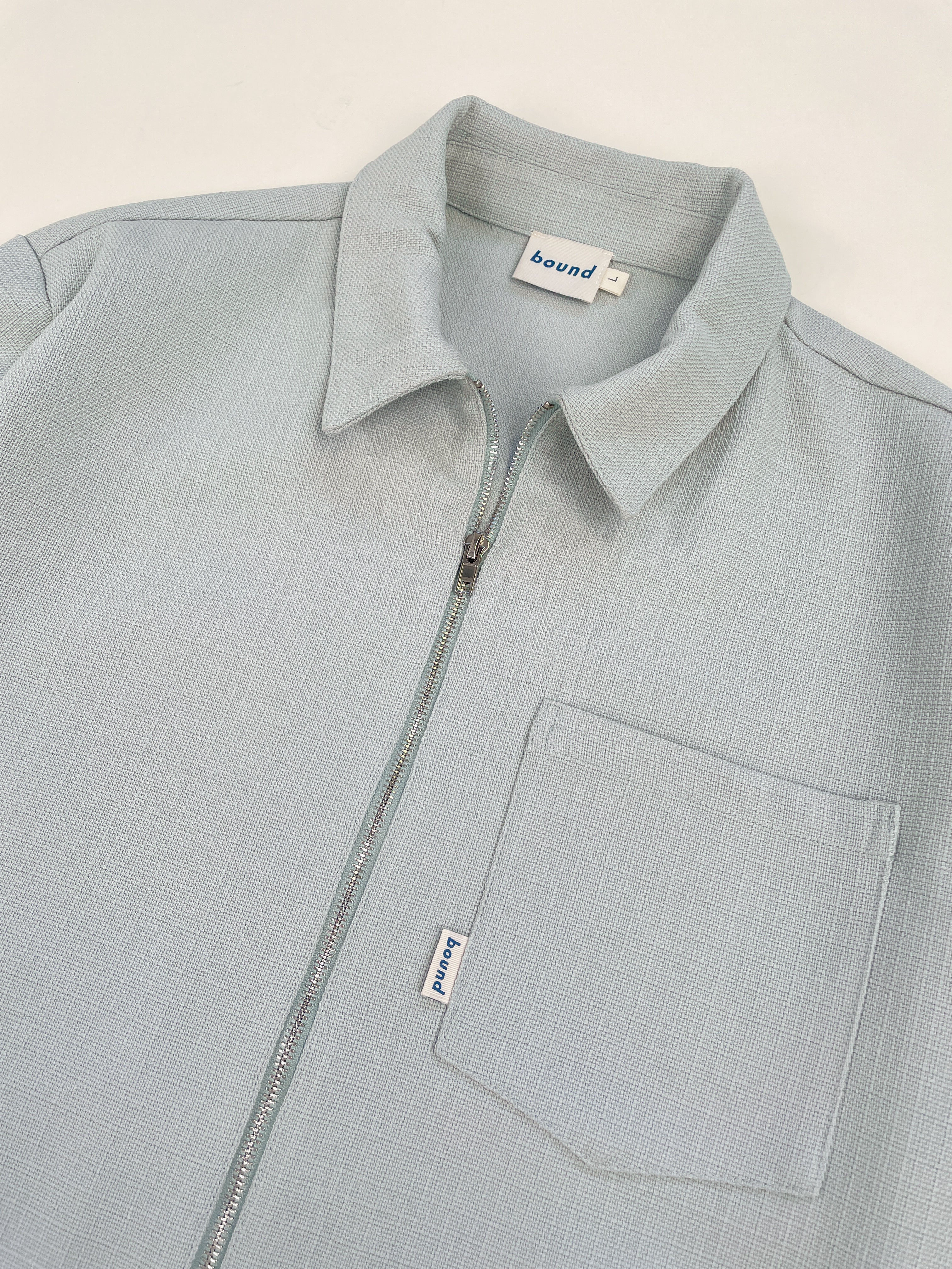 MINT TEXTURED HEAVY OVERSHIRT - Image 13