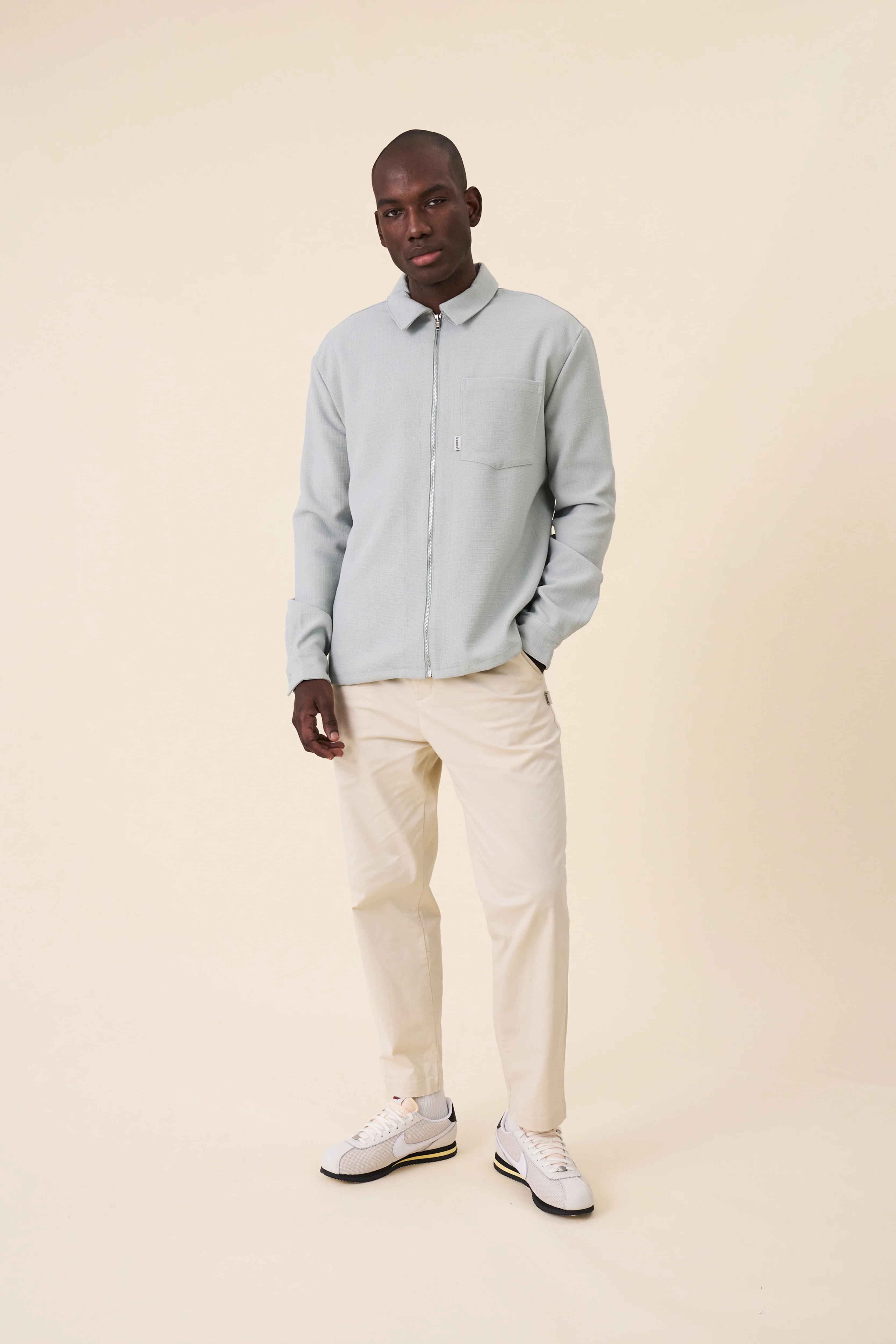 MINT TEXTURED HEAVY OVERSHIRT - Image 7