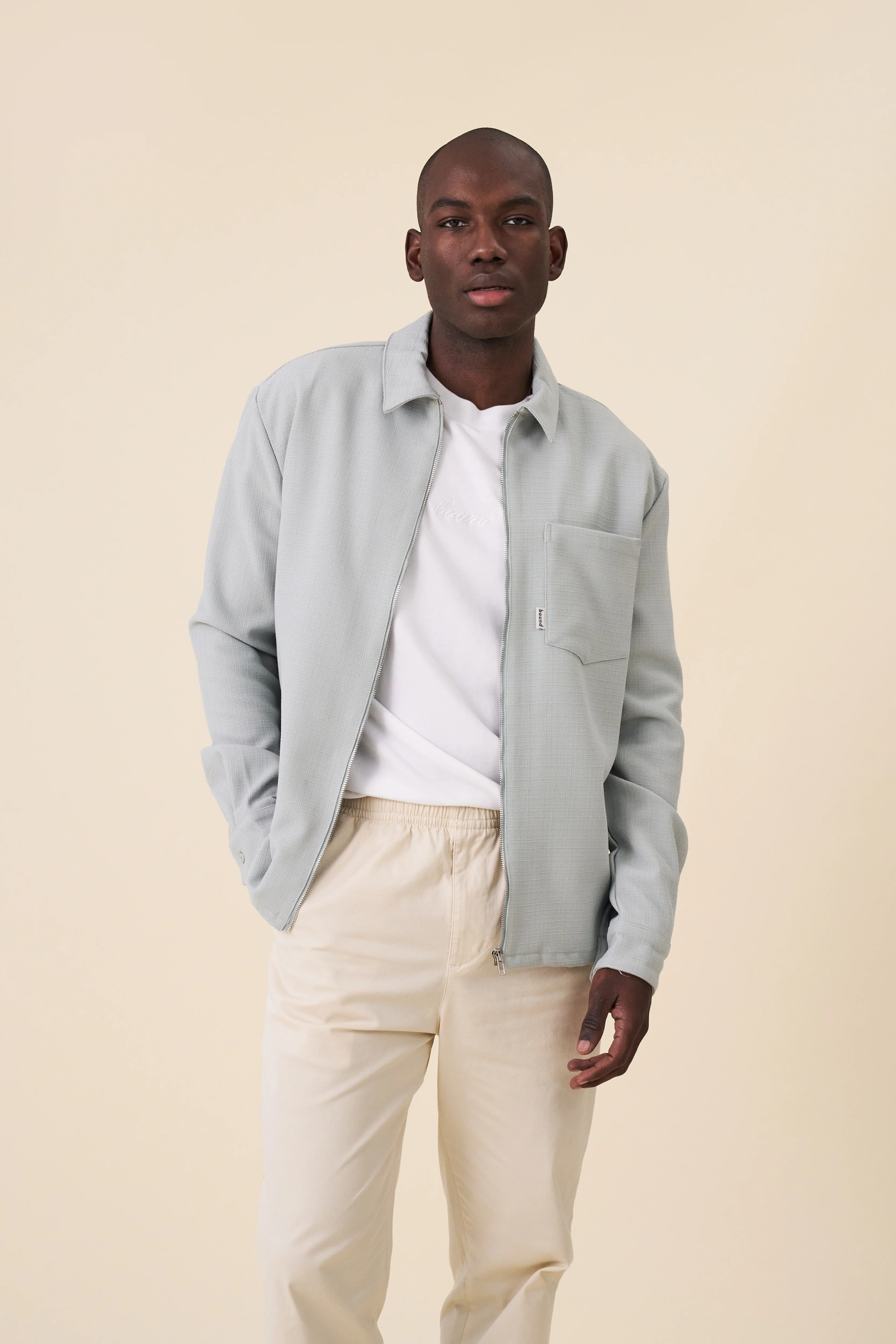 MINT TEXTURED HEAVY OVERSHIRT - Image 8