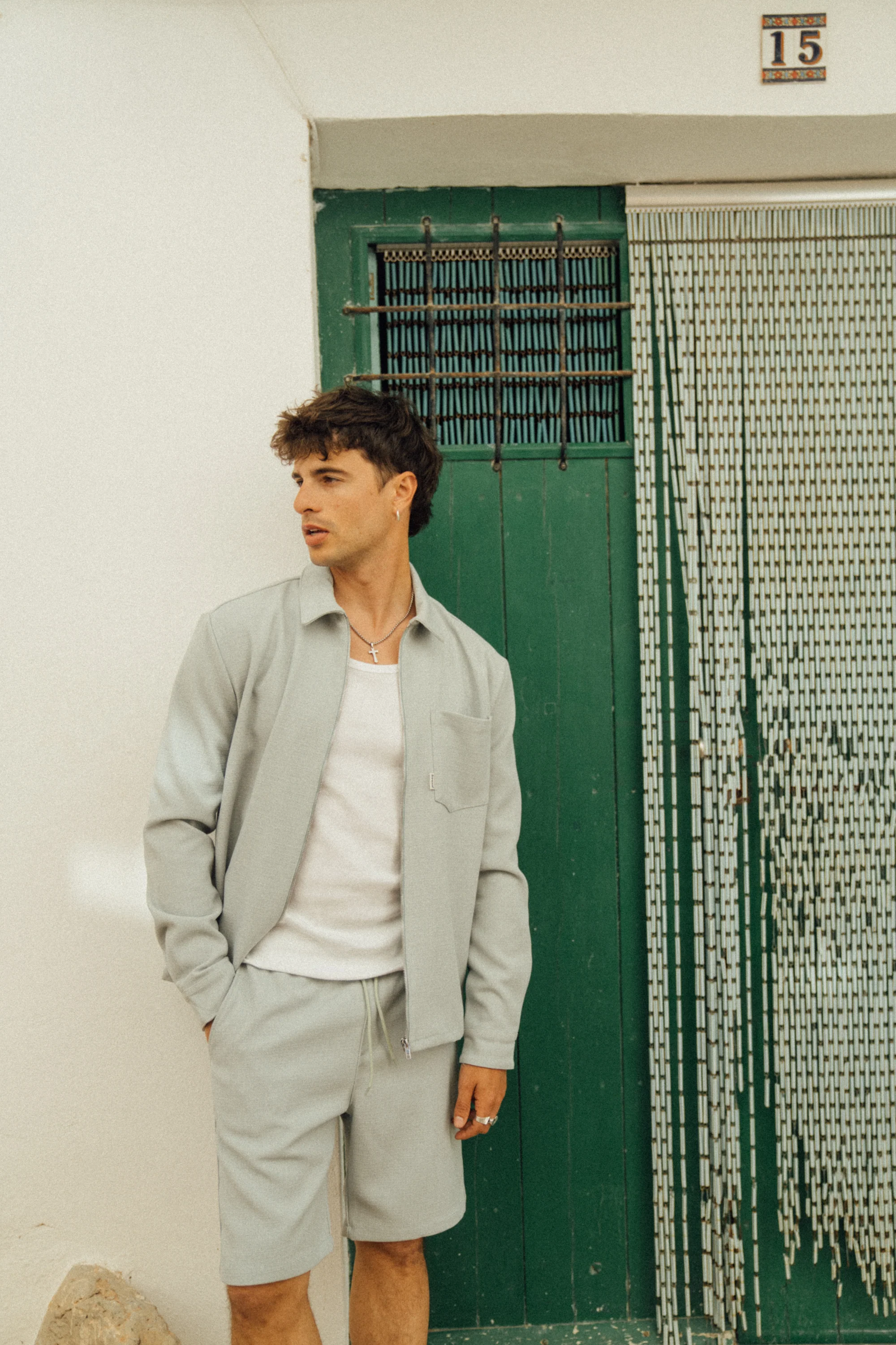 MINT TEXTURED HEAVY OVERSHIRT - Image 9