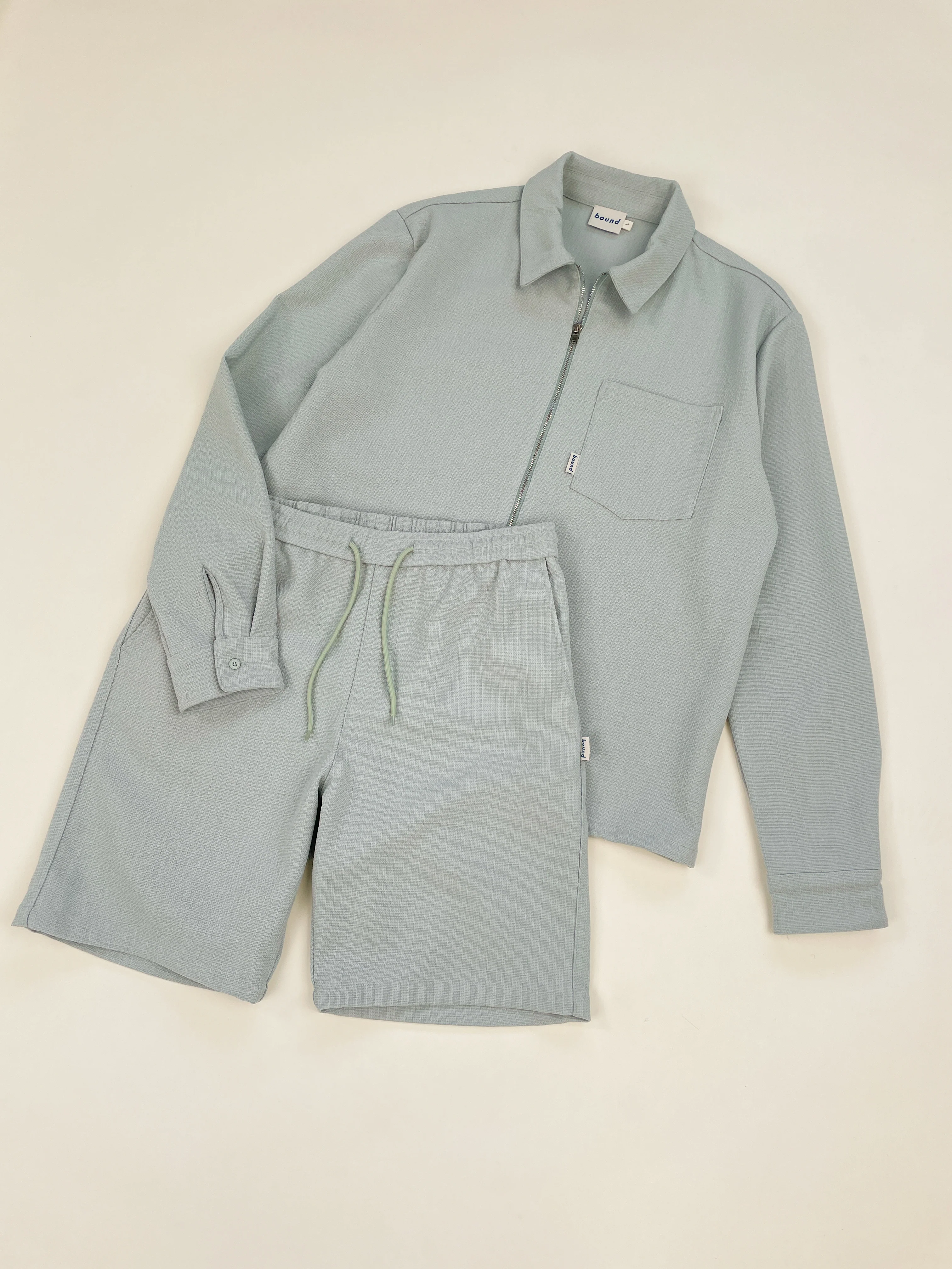 MINT TEXTURED HEAVY SHORTS - Image 10