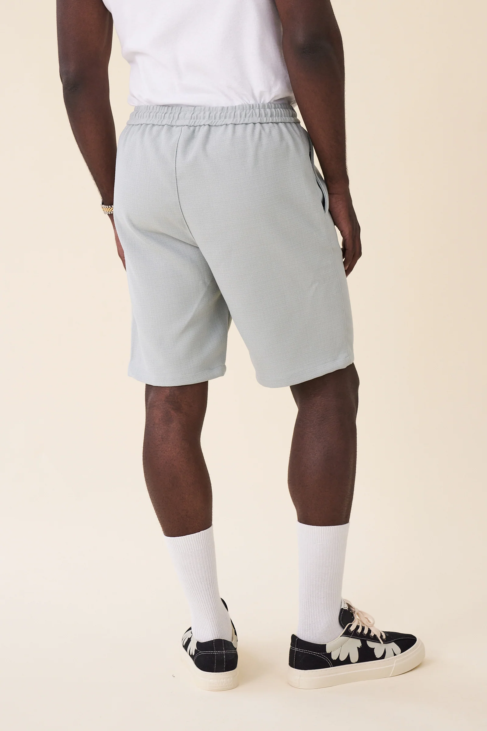 MINT TEXTURED HEAVY SHORTS - Image 4