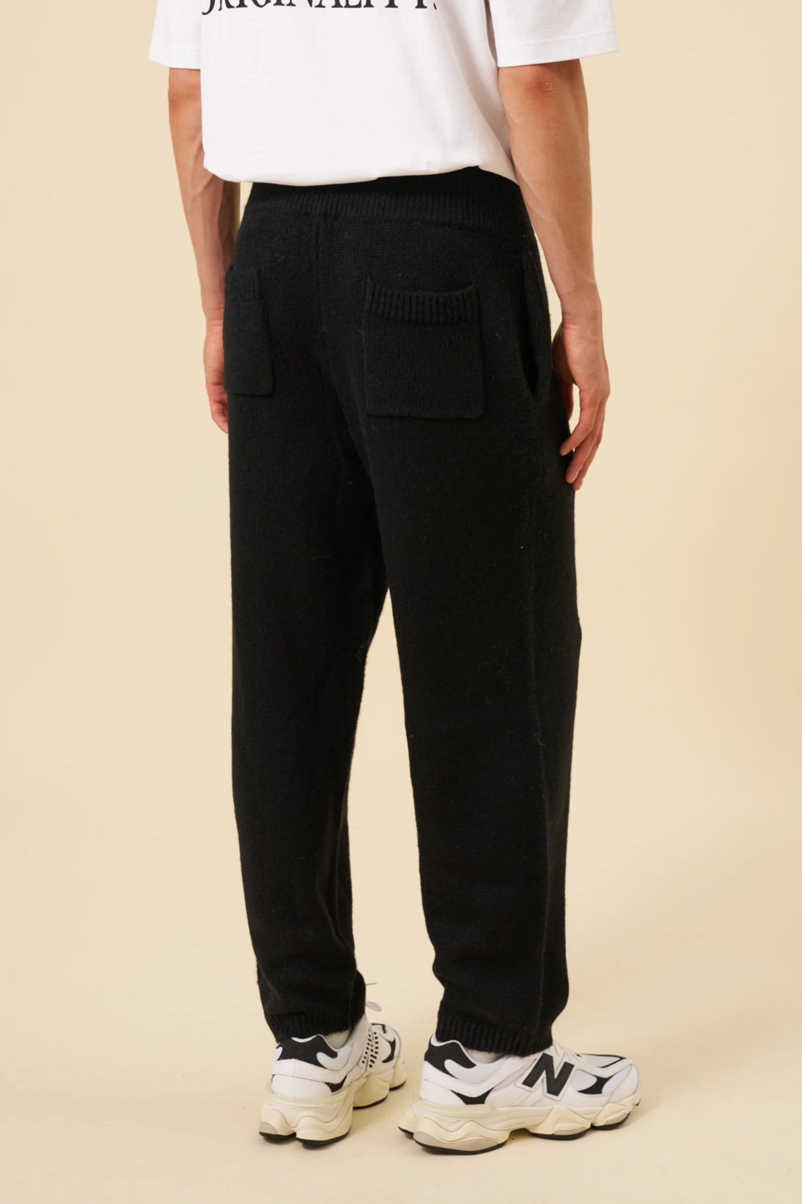 MOHAIR SWEATPANTS - BLACK - Image 3