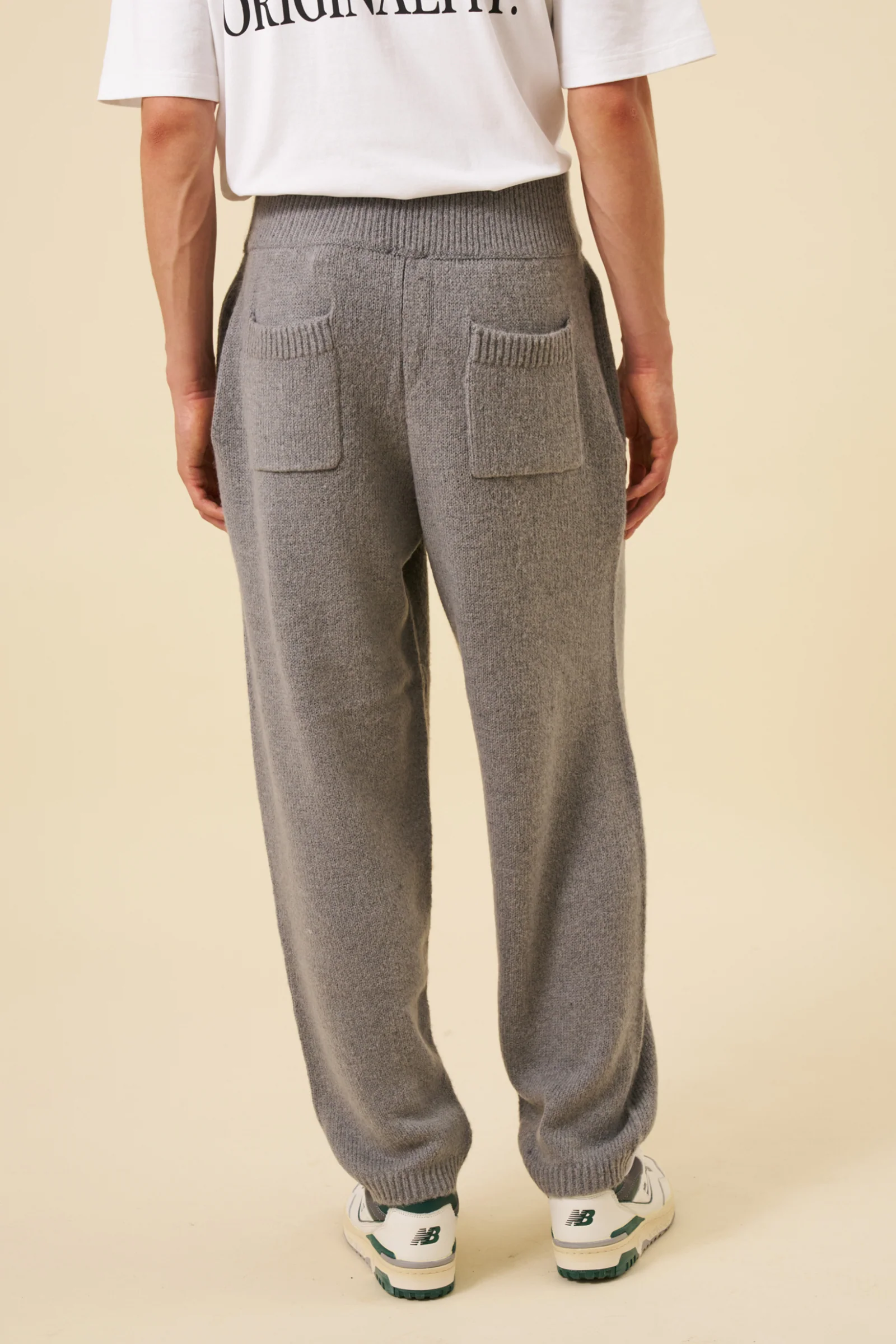 MOHAIR SWEATPANTS - GREY - Image 3