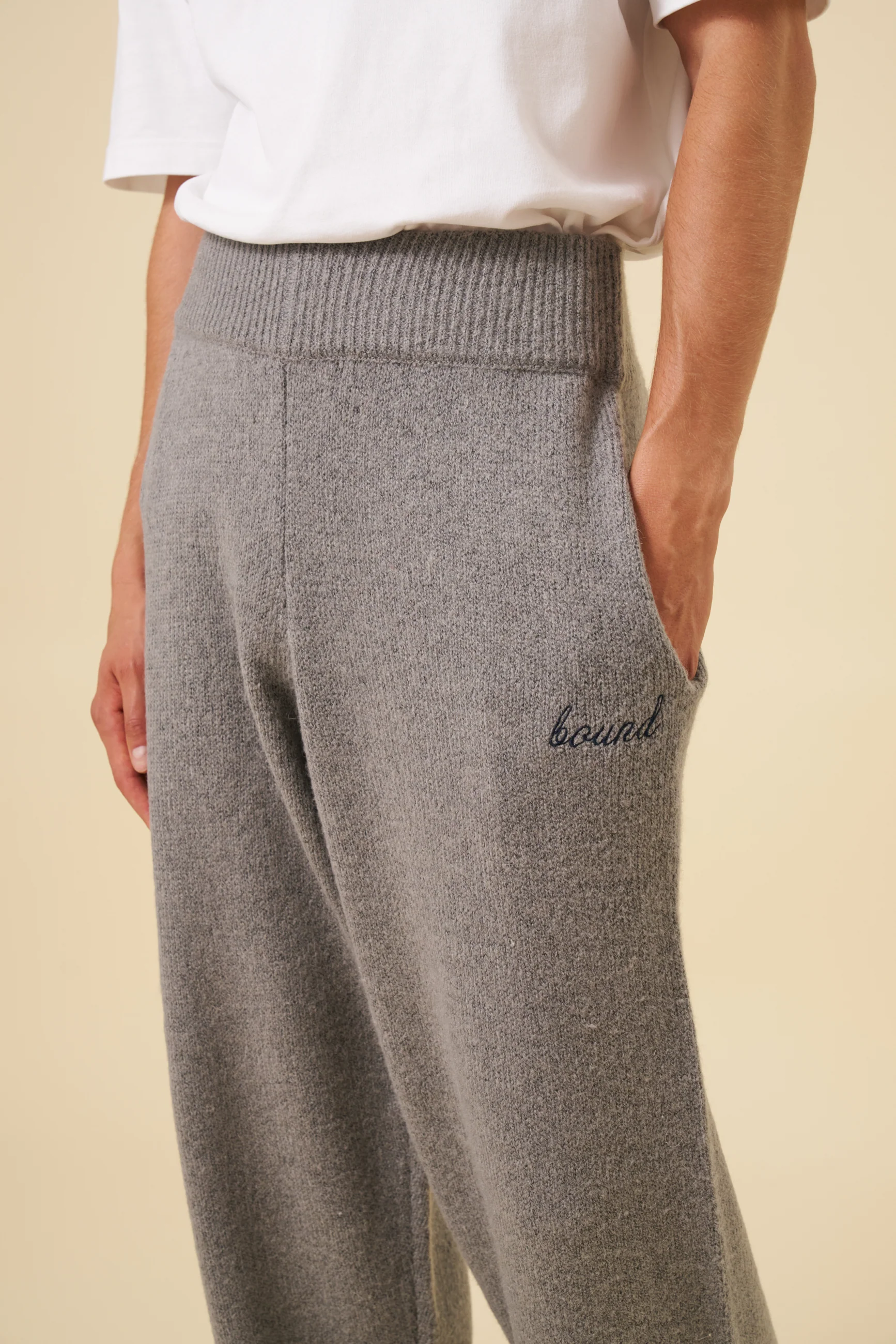 MOHAIR SWEATPANTS - GREY - Image 4