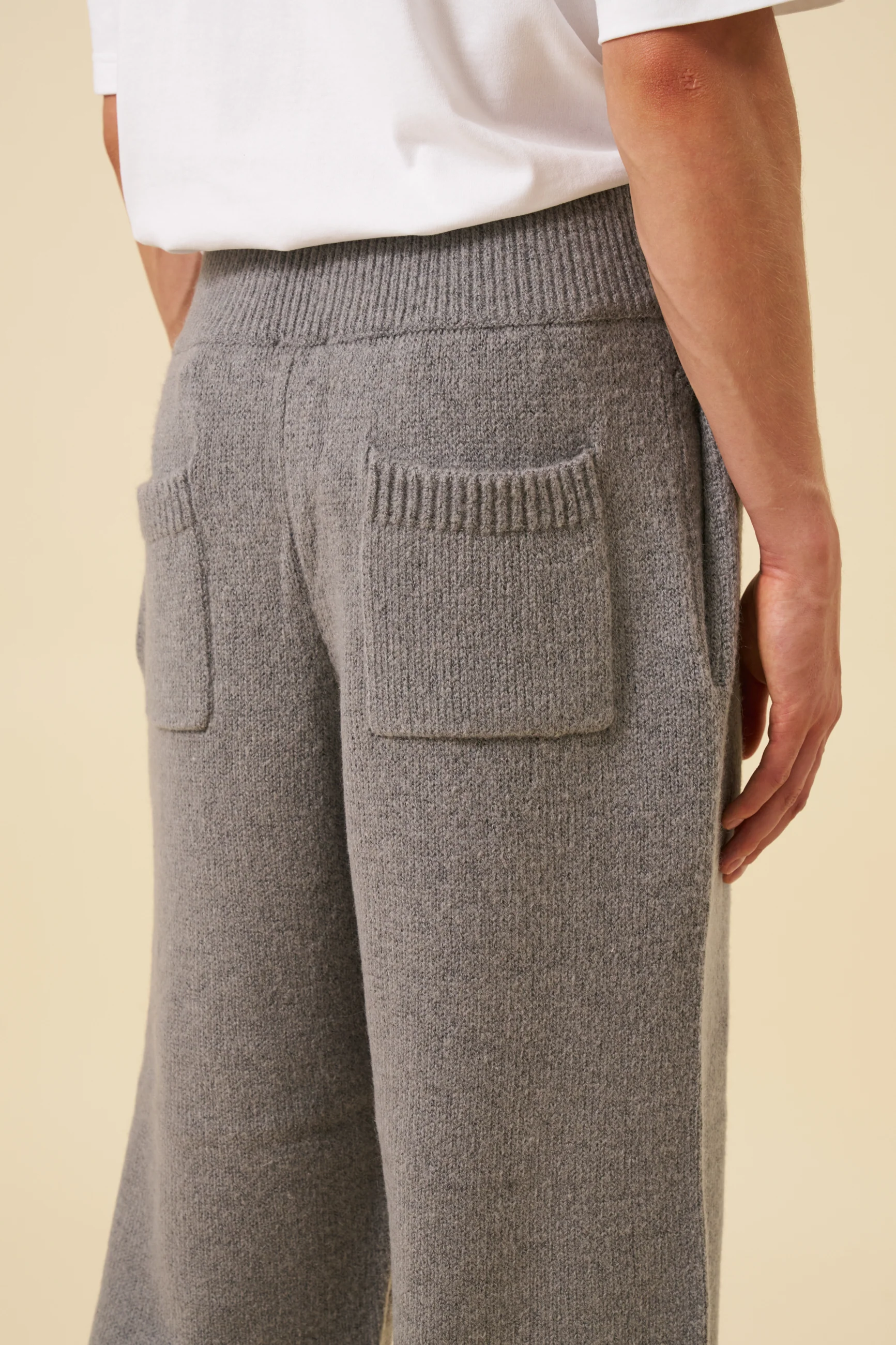 MOHAIR SWEATPANTS - GREY - Image 5
