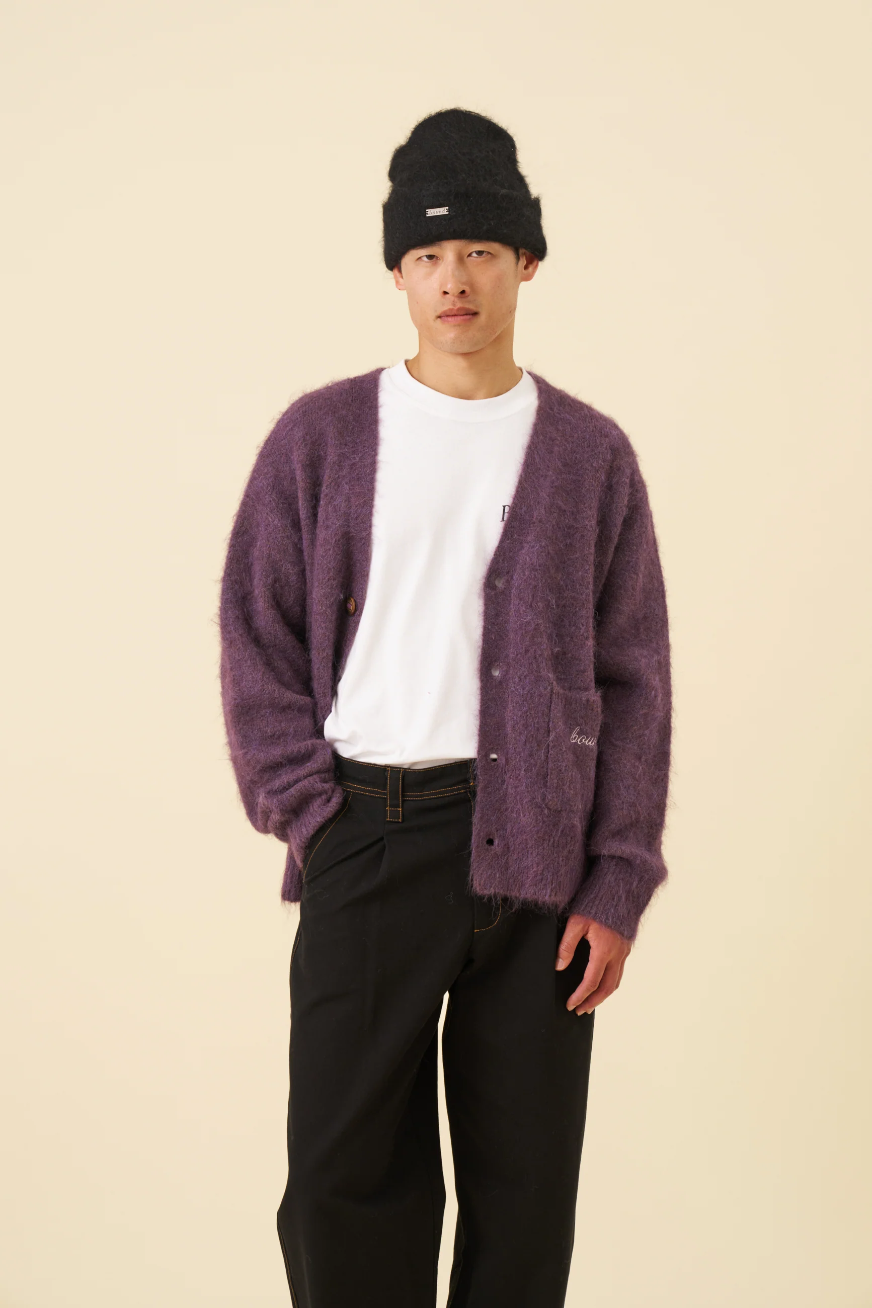 MOHAIR BEANIE - BLACK - Image 3