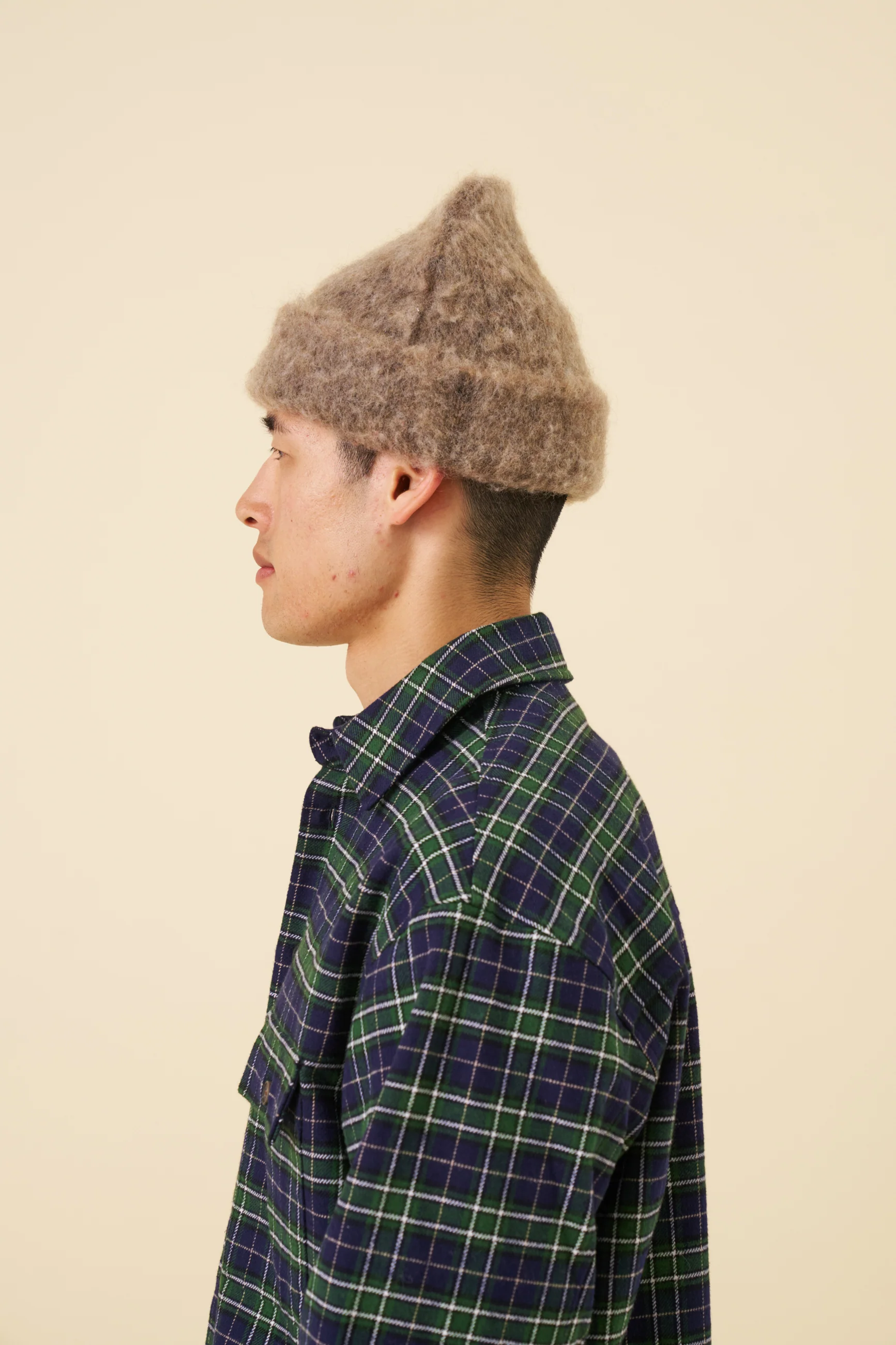MOHAIR BEANIE - BROWN - Image 4