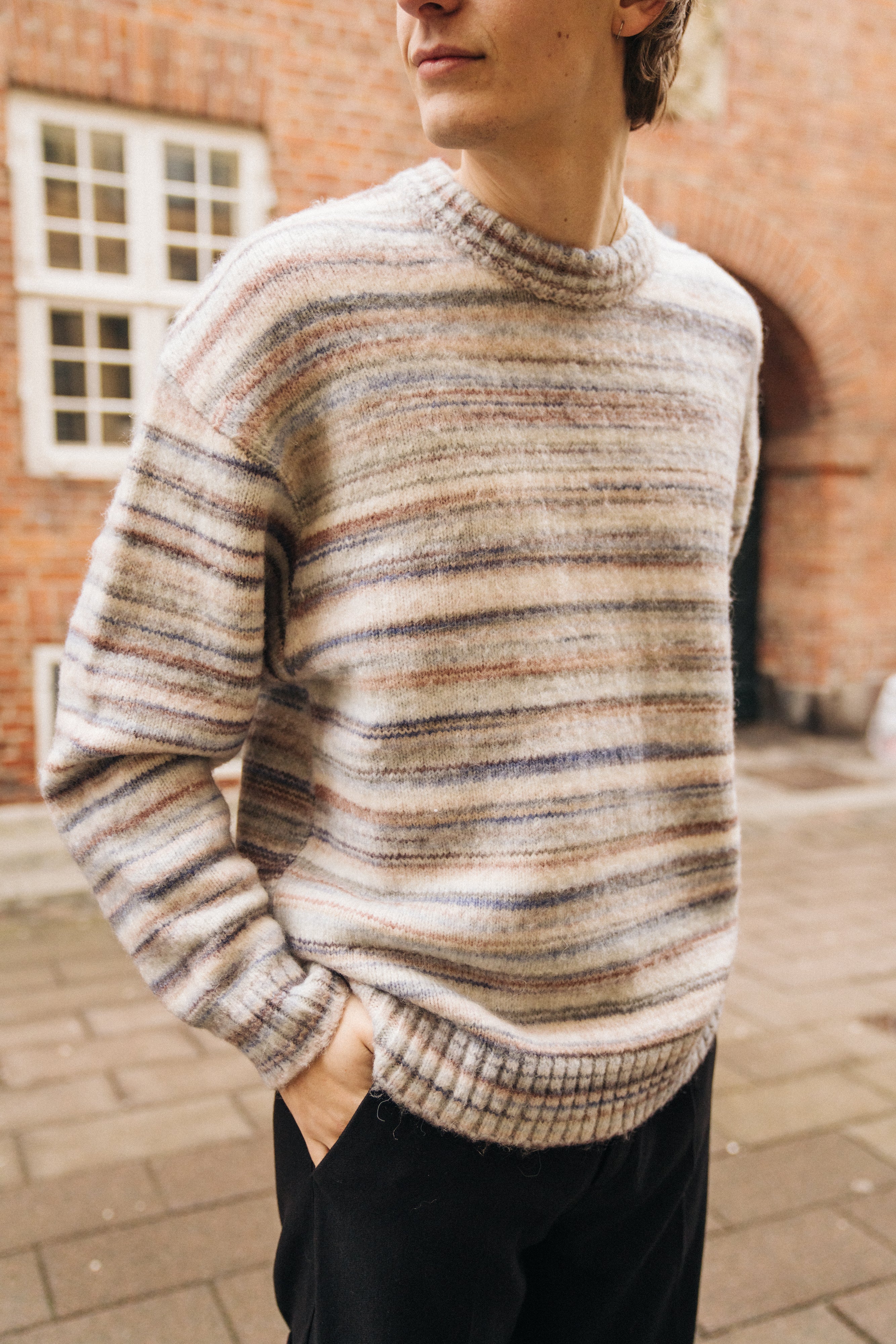 MULTI STRIPE FLUFFY KNIT - Image 2
