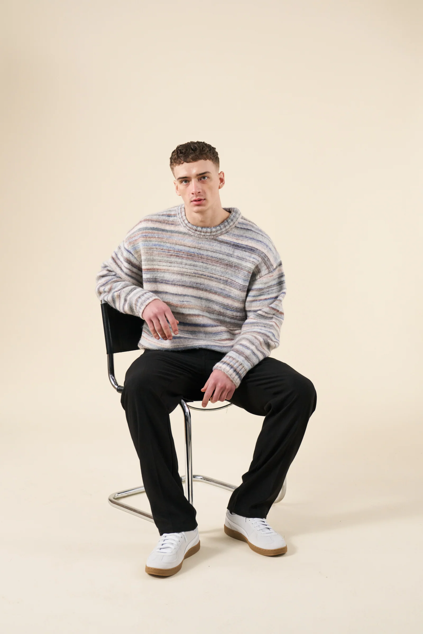 MULTI STRIPE FLUFFY KNIT - Image 3