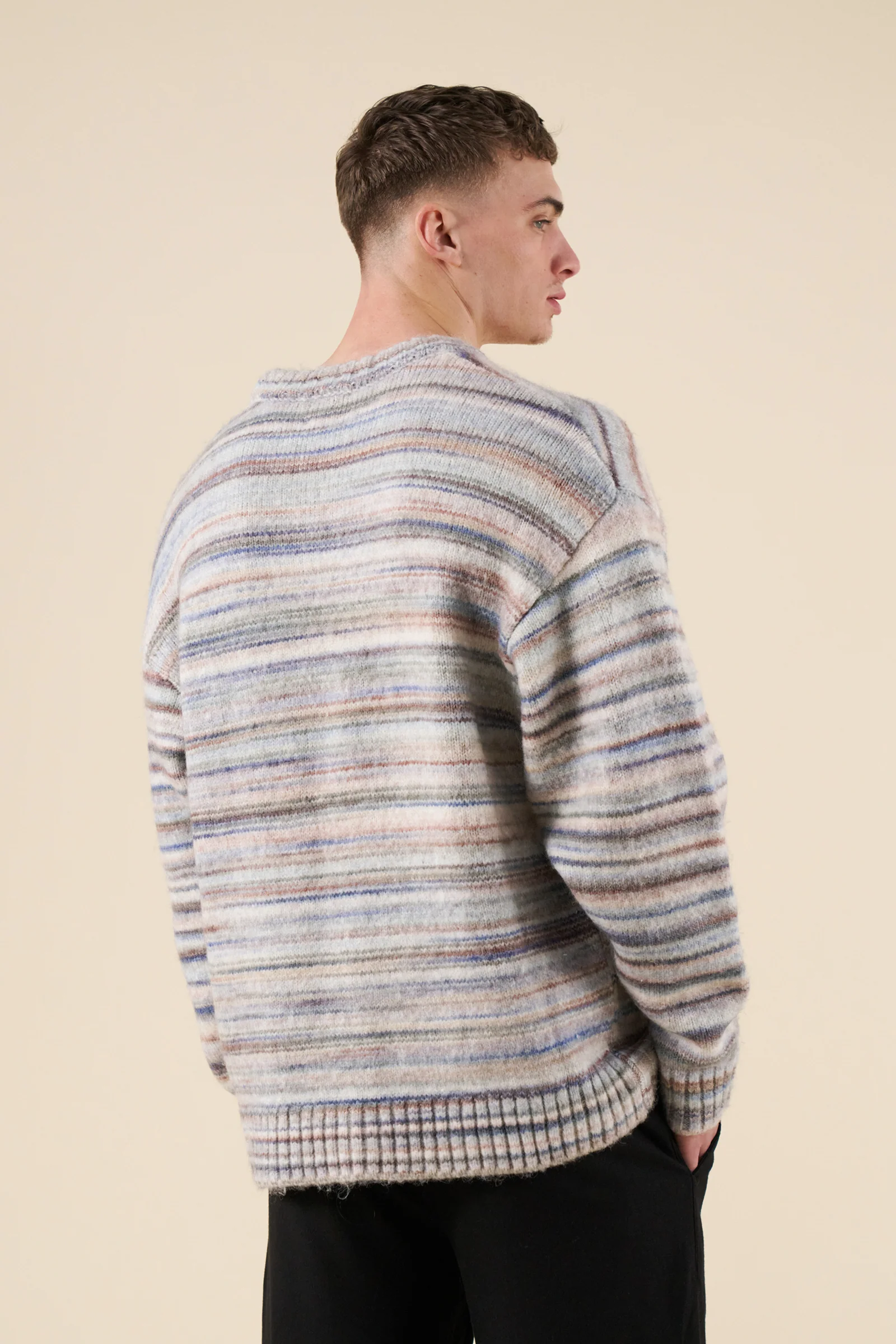 MULTI STRIPE FLUFFY KNIT - Image 4