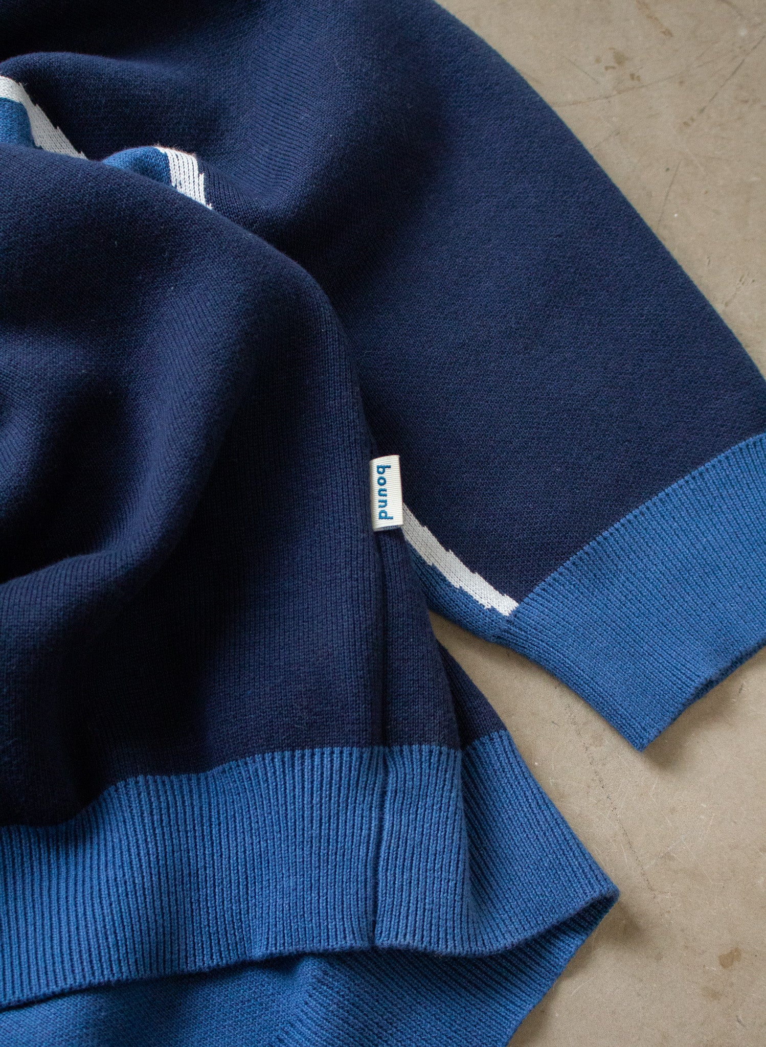 NAUTICAL STRIPE KNIT SWEATER - NAVY - Image 9