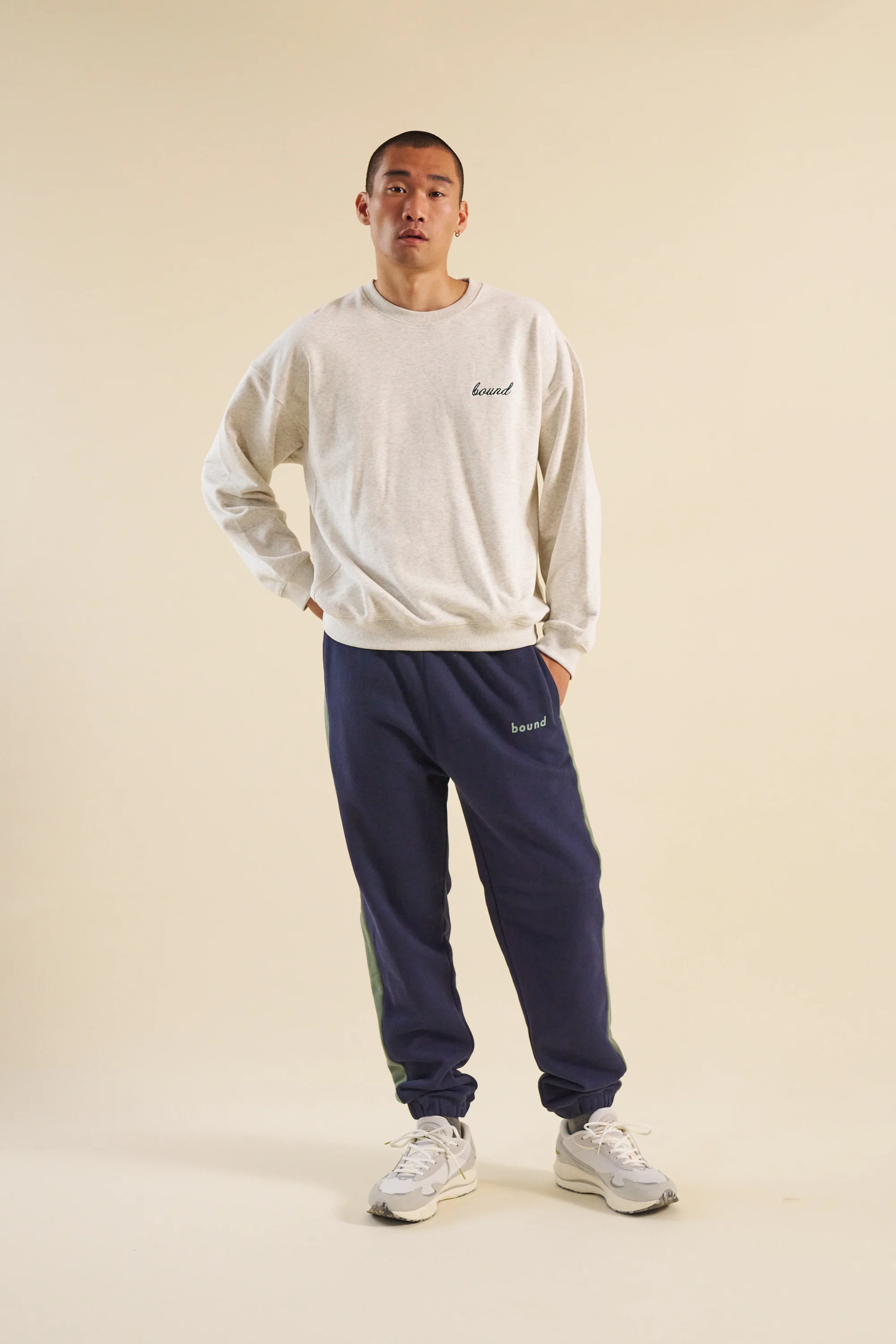NAVY STRIPE STRIPE JOGGERS - Image 4