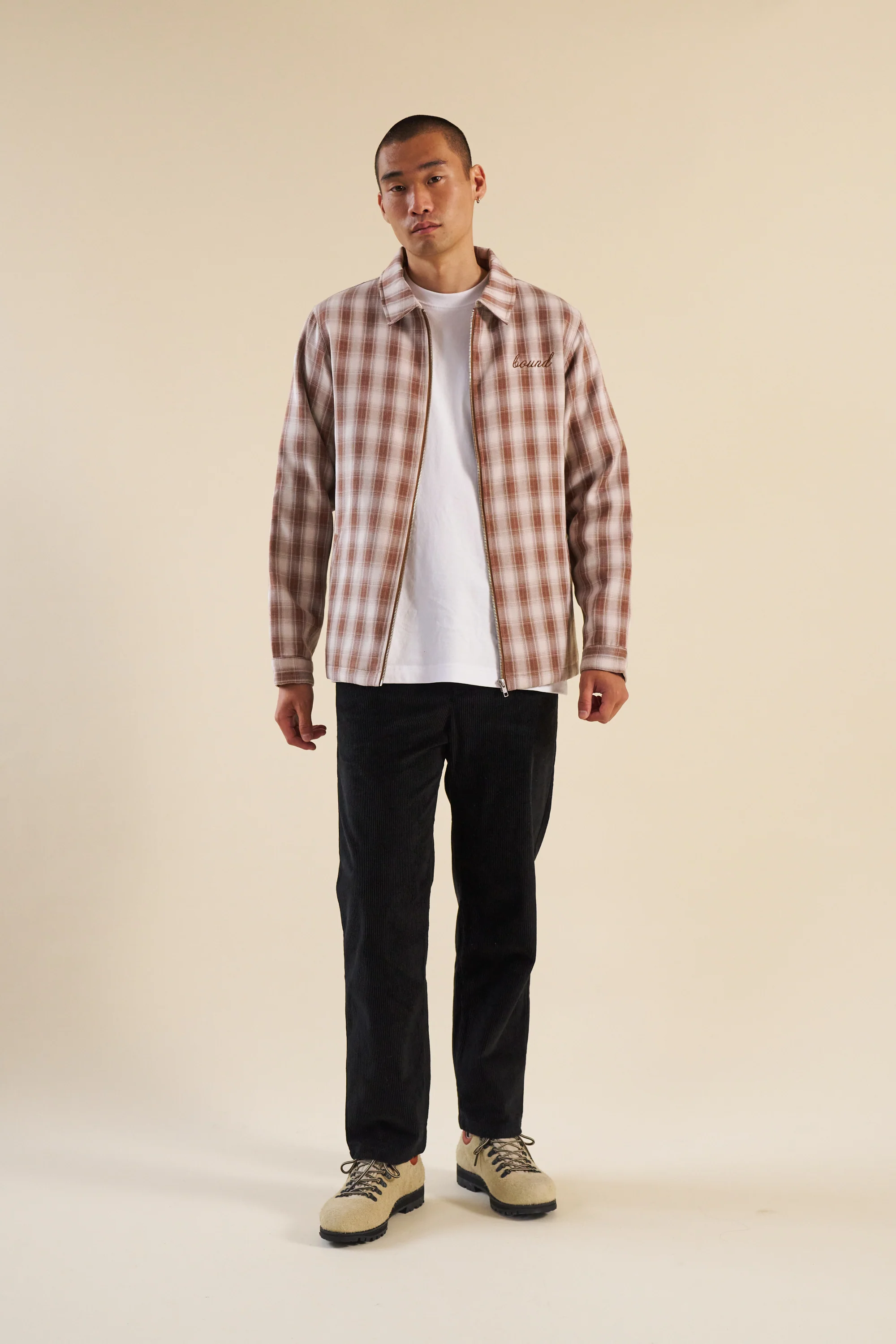 NEVADA BROWN CHECK COACH JACKET - Image 6