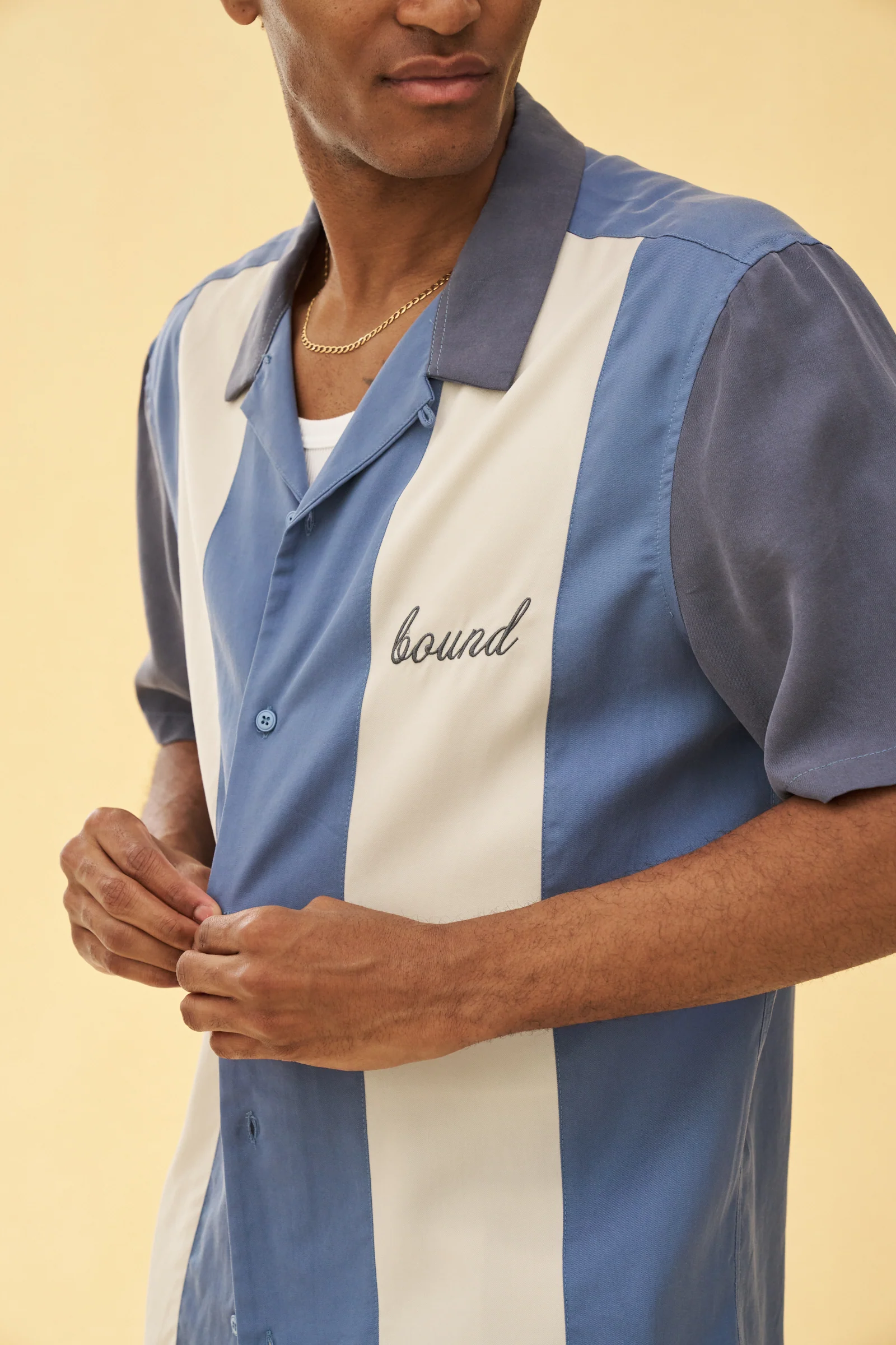 NEW JERSEY BOWLING SHIRT - BLUE - Image 5