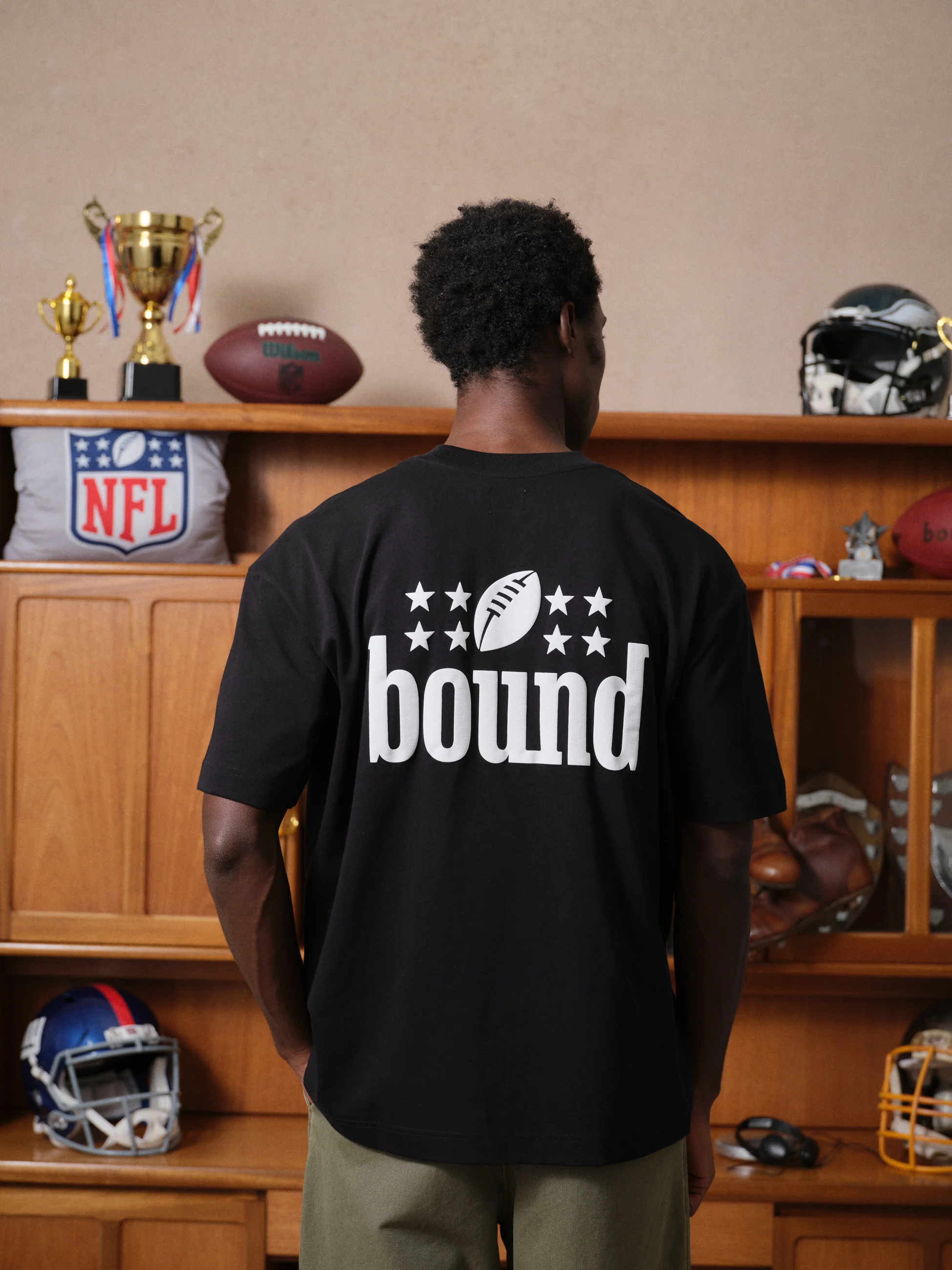 NFL X BOUND TEE - BLACK - Image 6