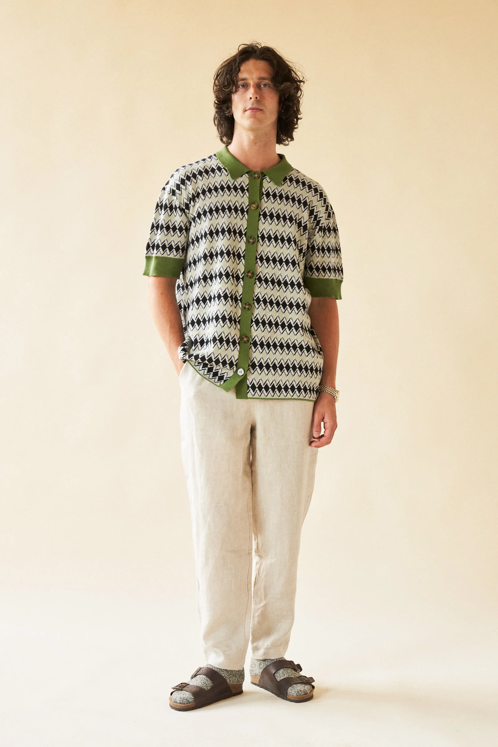 NORCIA BUTTON KNIT POLO - Image 3