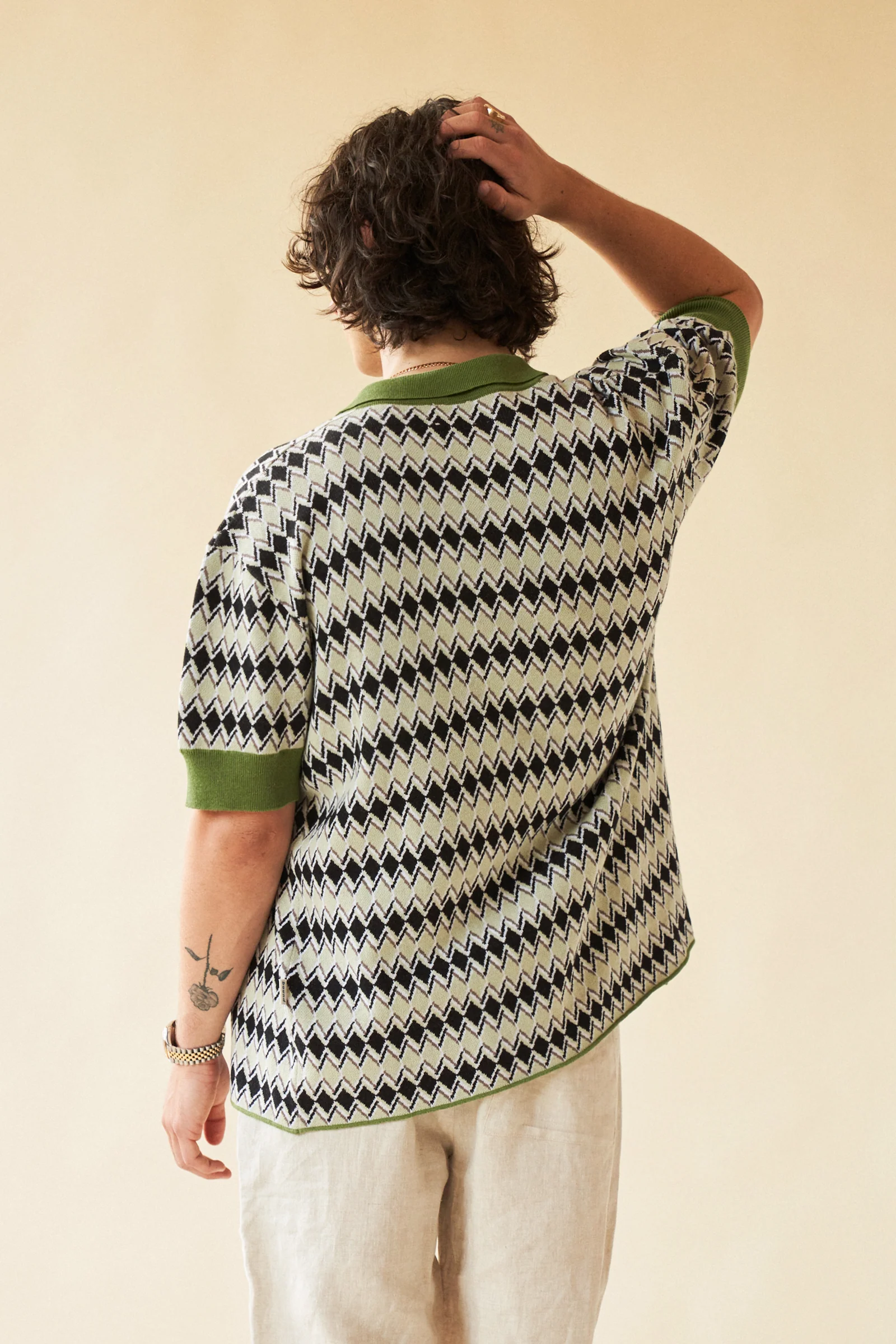 NORCIA BUTTON KNIT POLO - Image 4