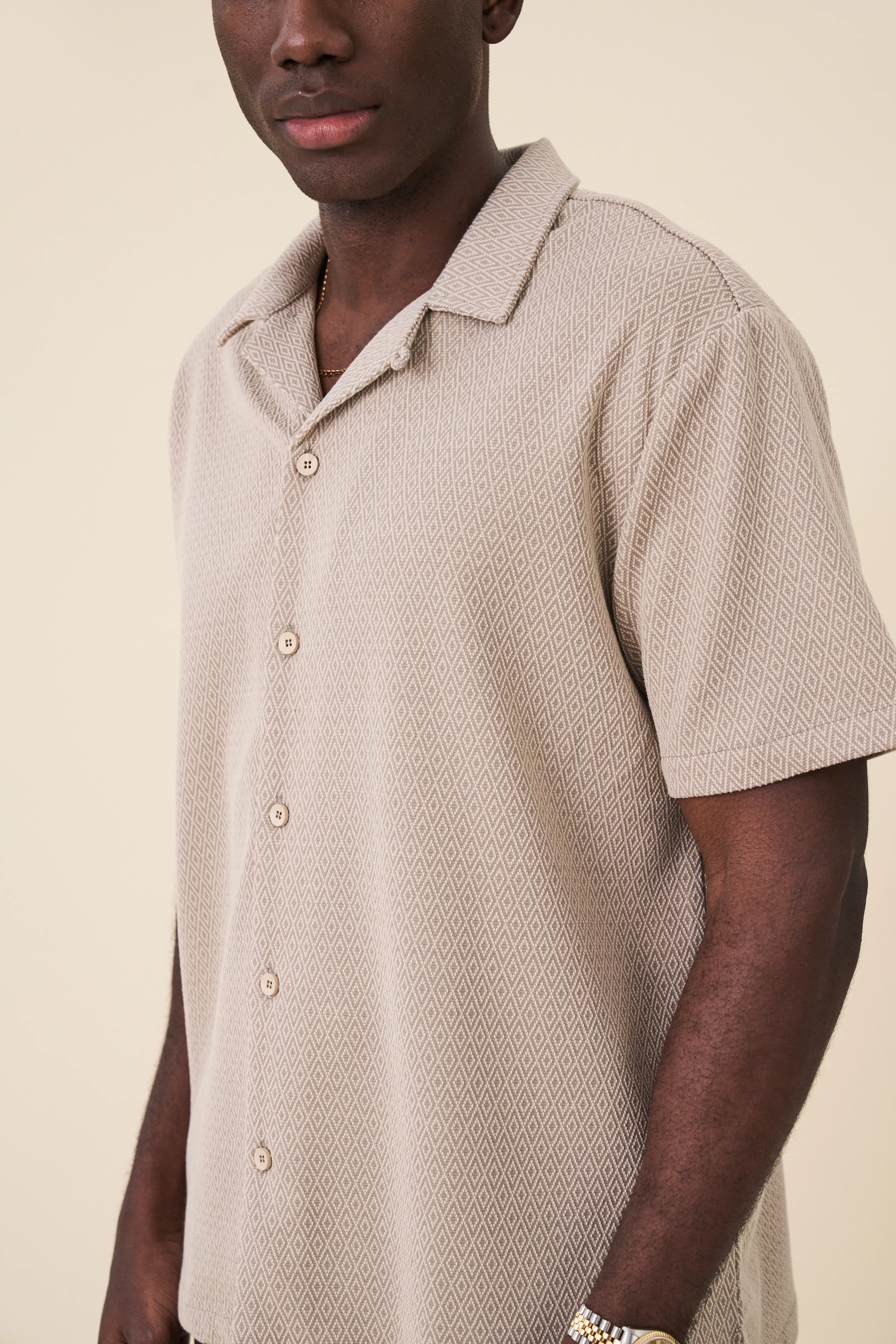 OAT DIAMOND CUBAN SS SHIRT - Image 5