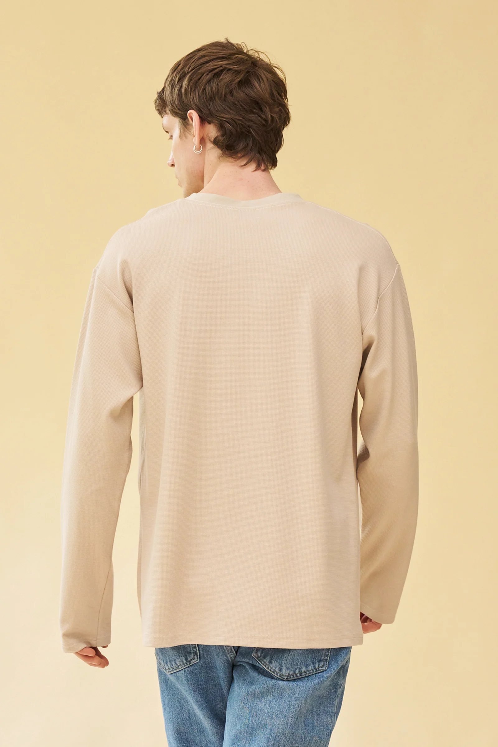 OAT LONGSLEEVE WAFFLE TEE - Image 3