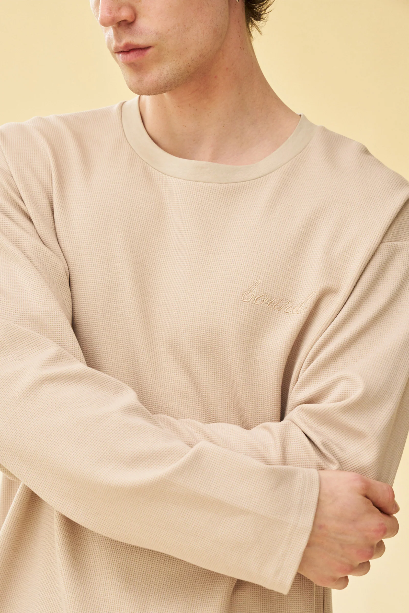 OAT LONGSLEEVE WAFFLE TEE - Image 4