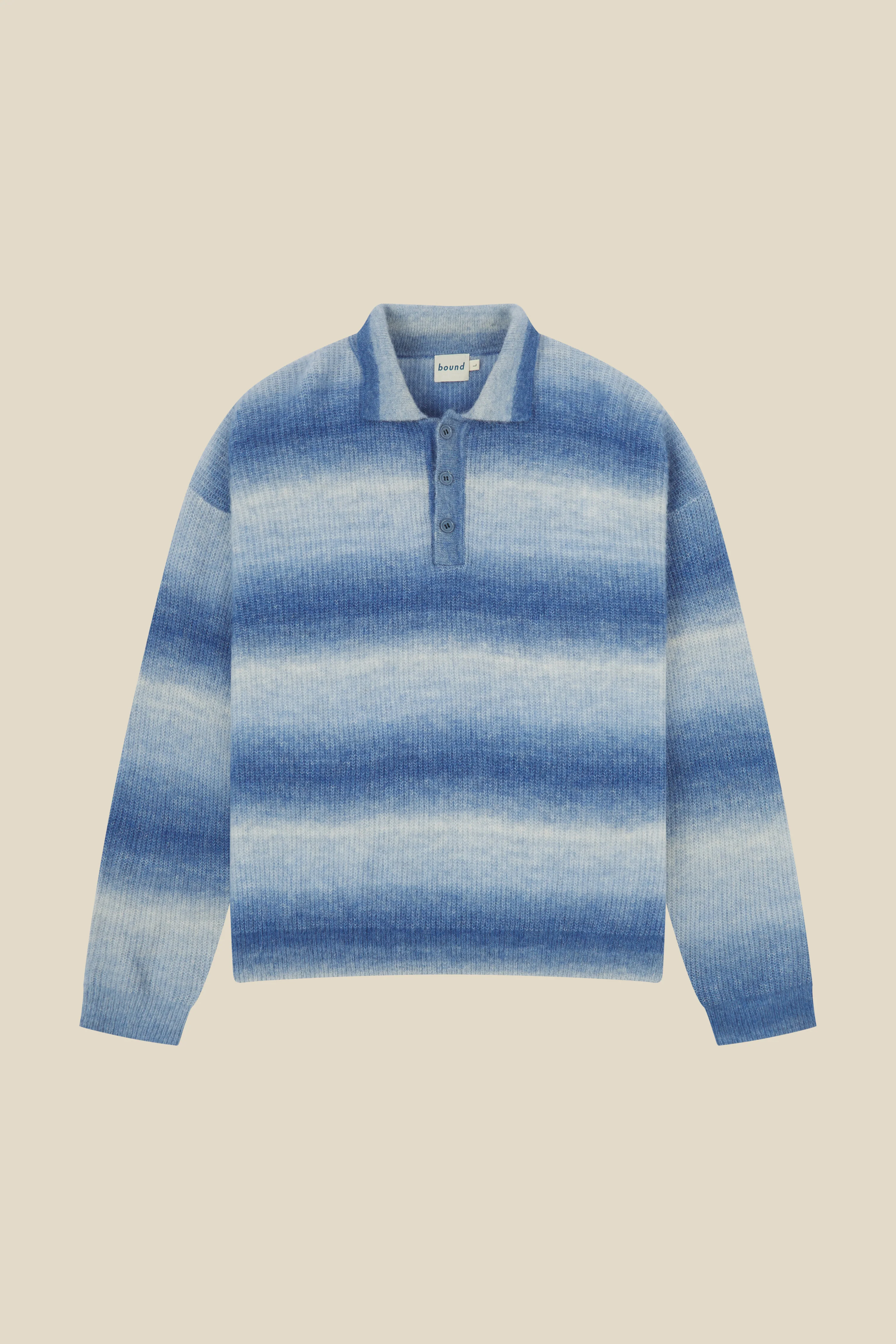 OCEAN GRADIENT ALPACA KNIT LONGSLEEVE POLO - Image 10
